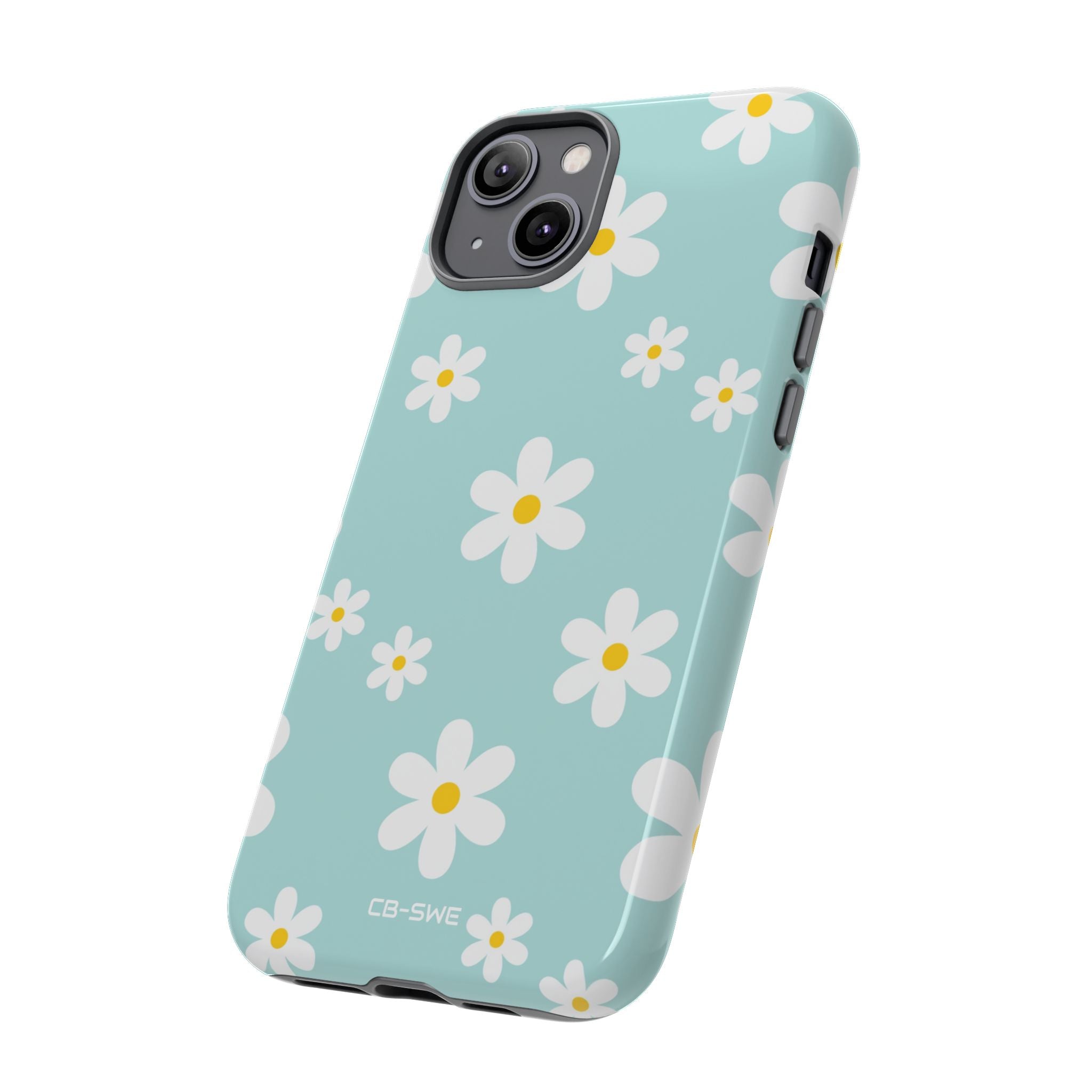 Daisies On Blue - iPhone Case