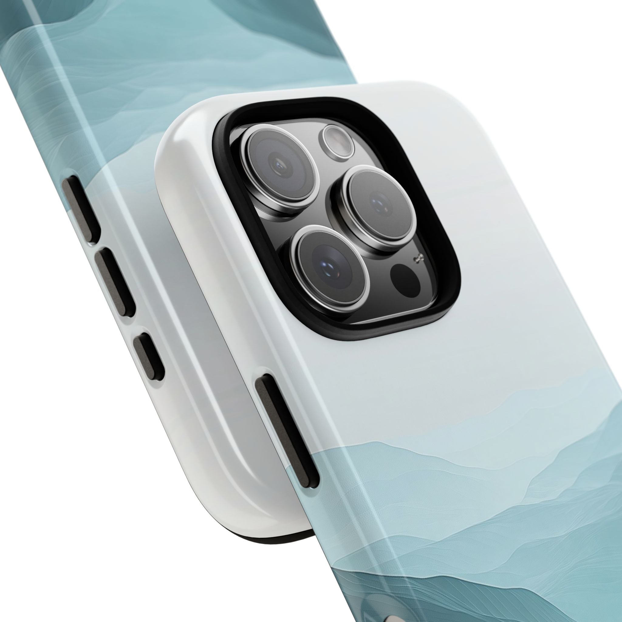 Teal Vein Wave iPhone 16 Pro Case - Tough