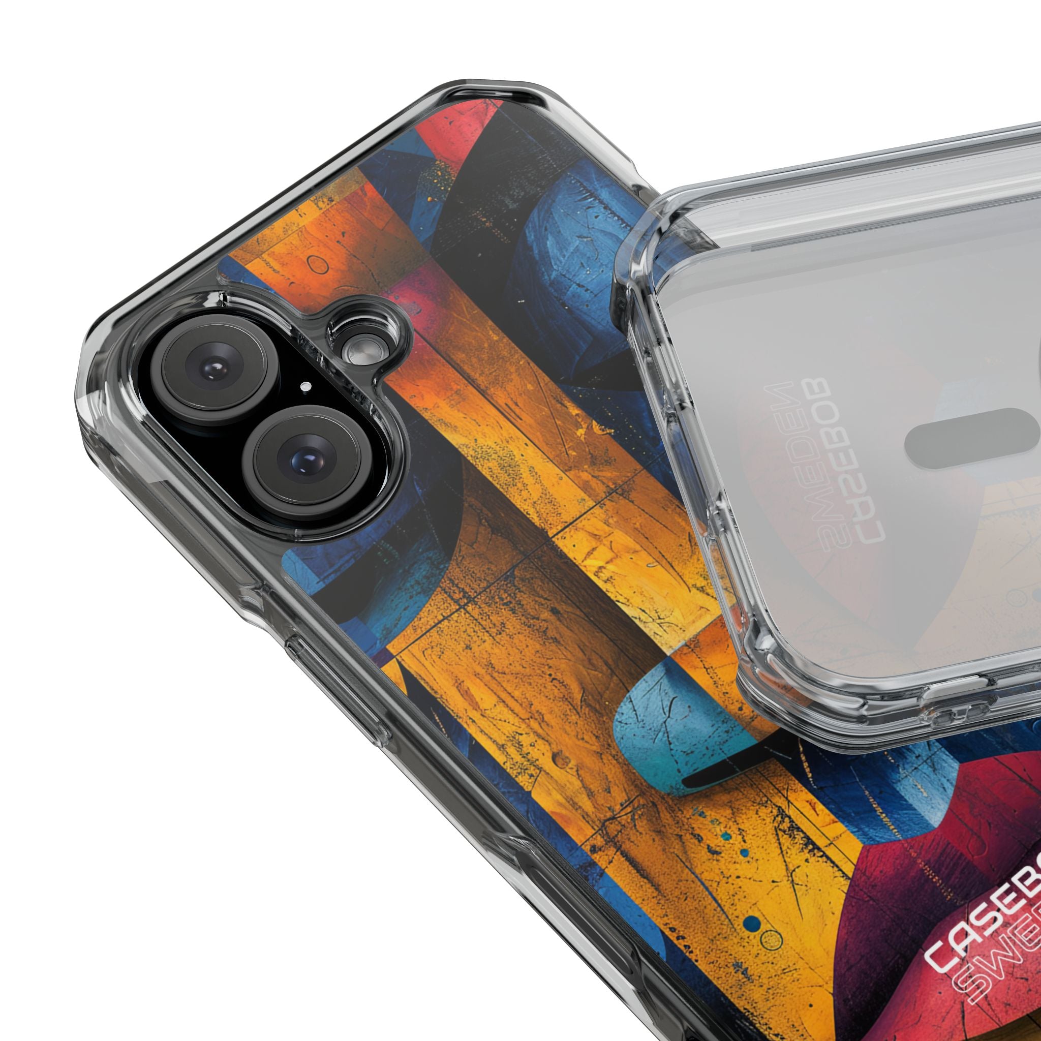 Geometric Face Fusion iPhone 16 - Impact Clear+