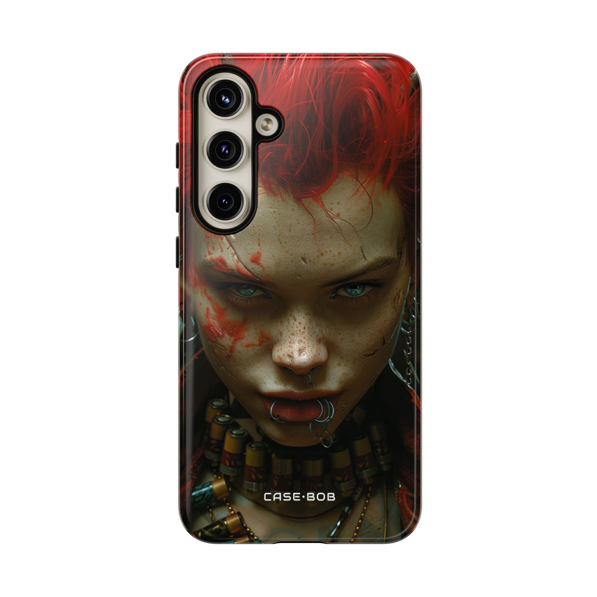 Red Spike Gaze Samsung S24 Plus Case - Tough