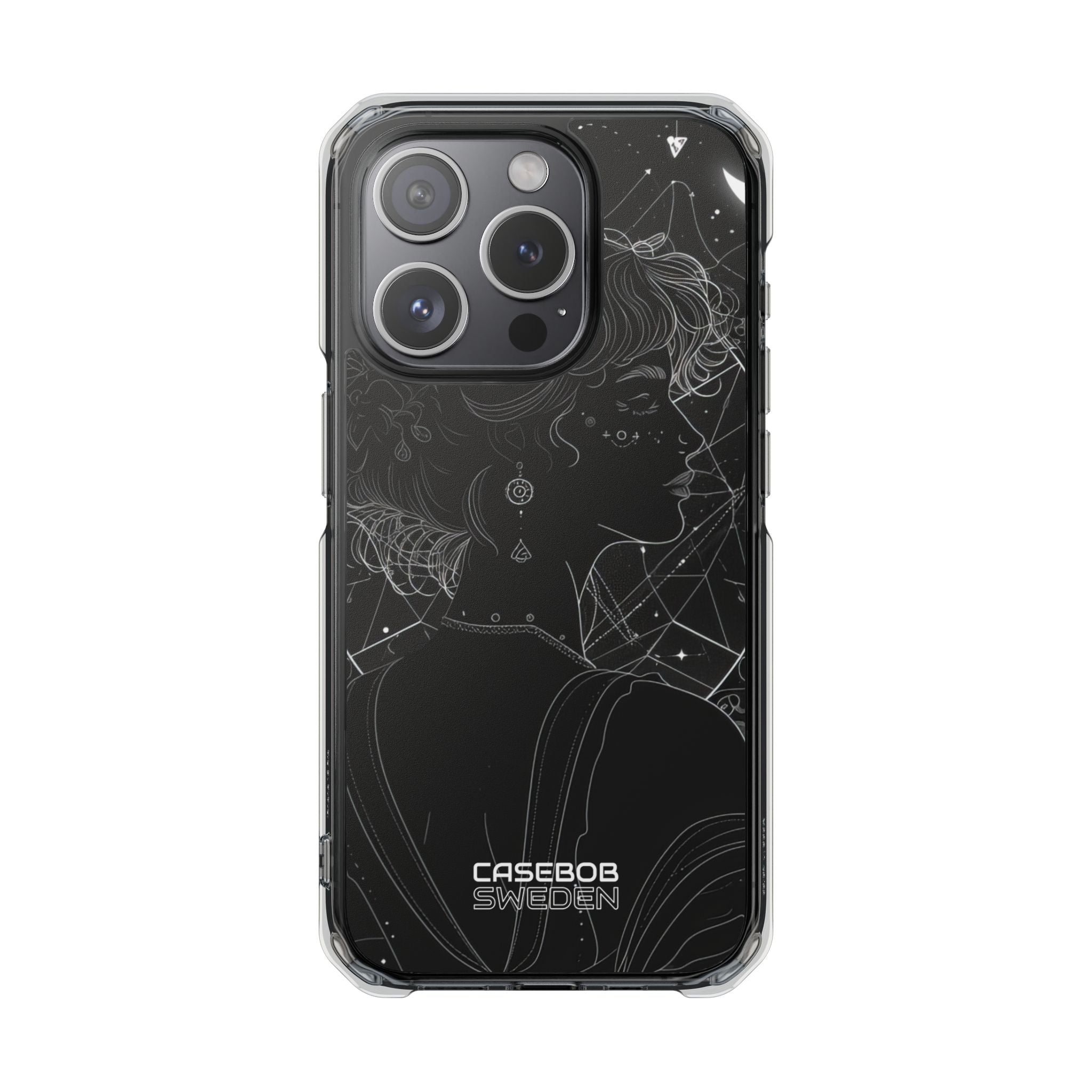 Celestial Bloom Silhouette iPhone 15 - Impact Clear+