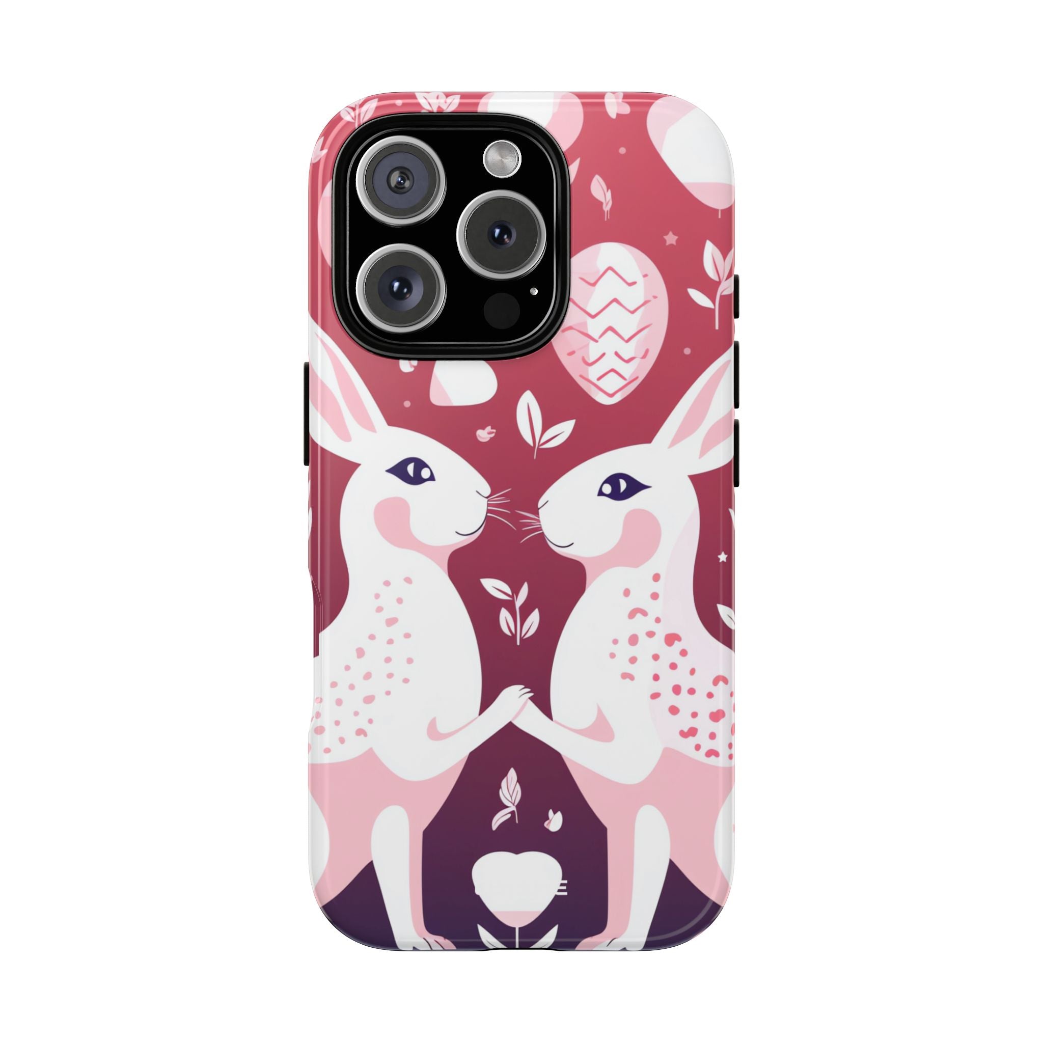 Rabbits Share Joy - iPhone Case