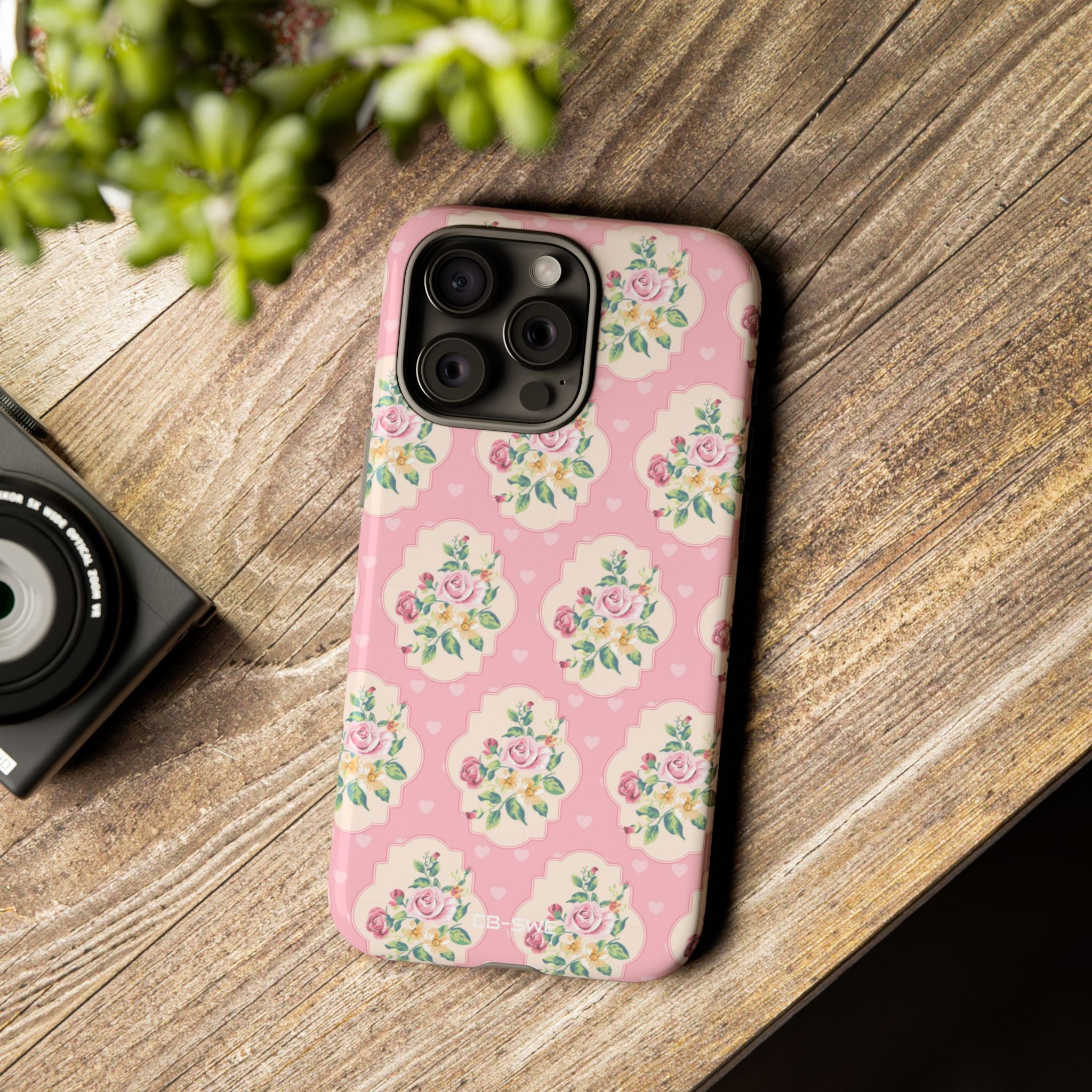 Vintage Floral Romance - iPhone Case