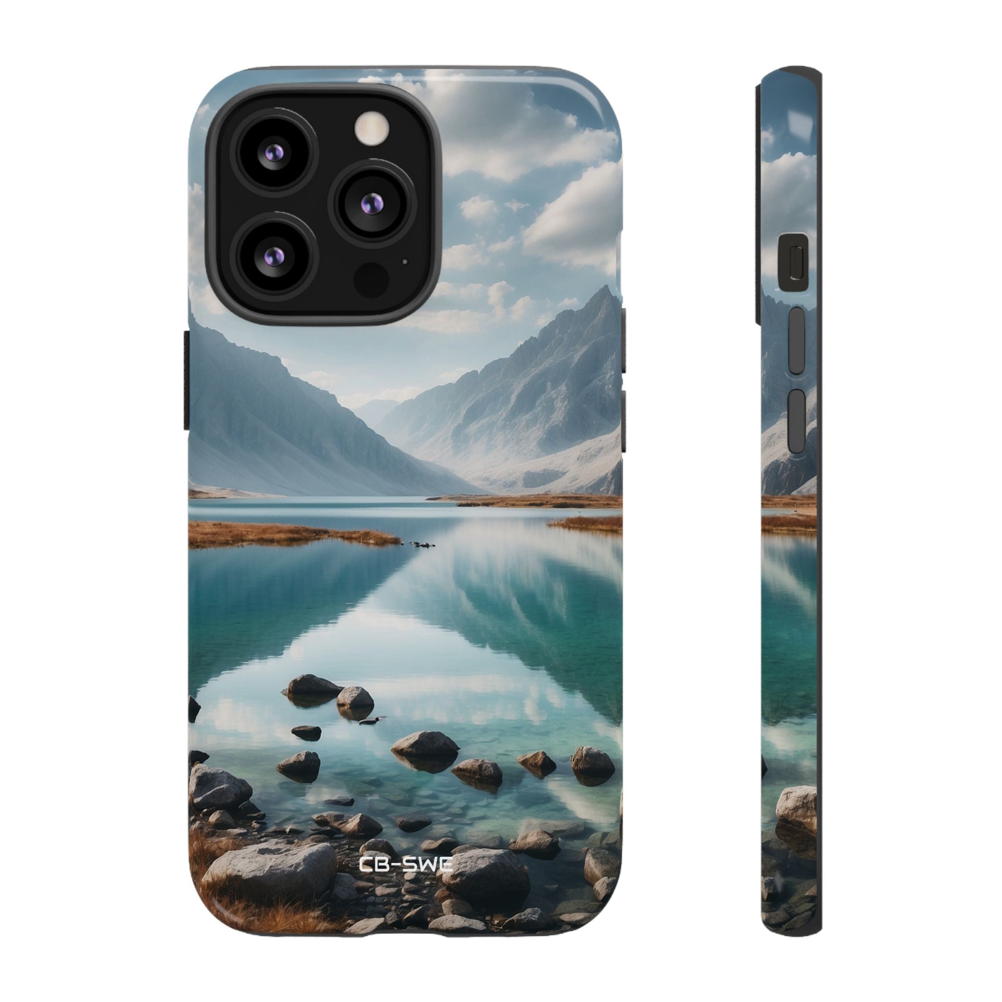 Mountain Reflections Swim - iPhone Case