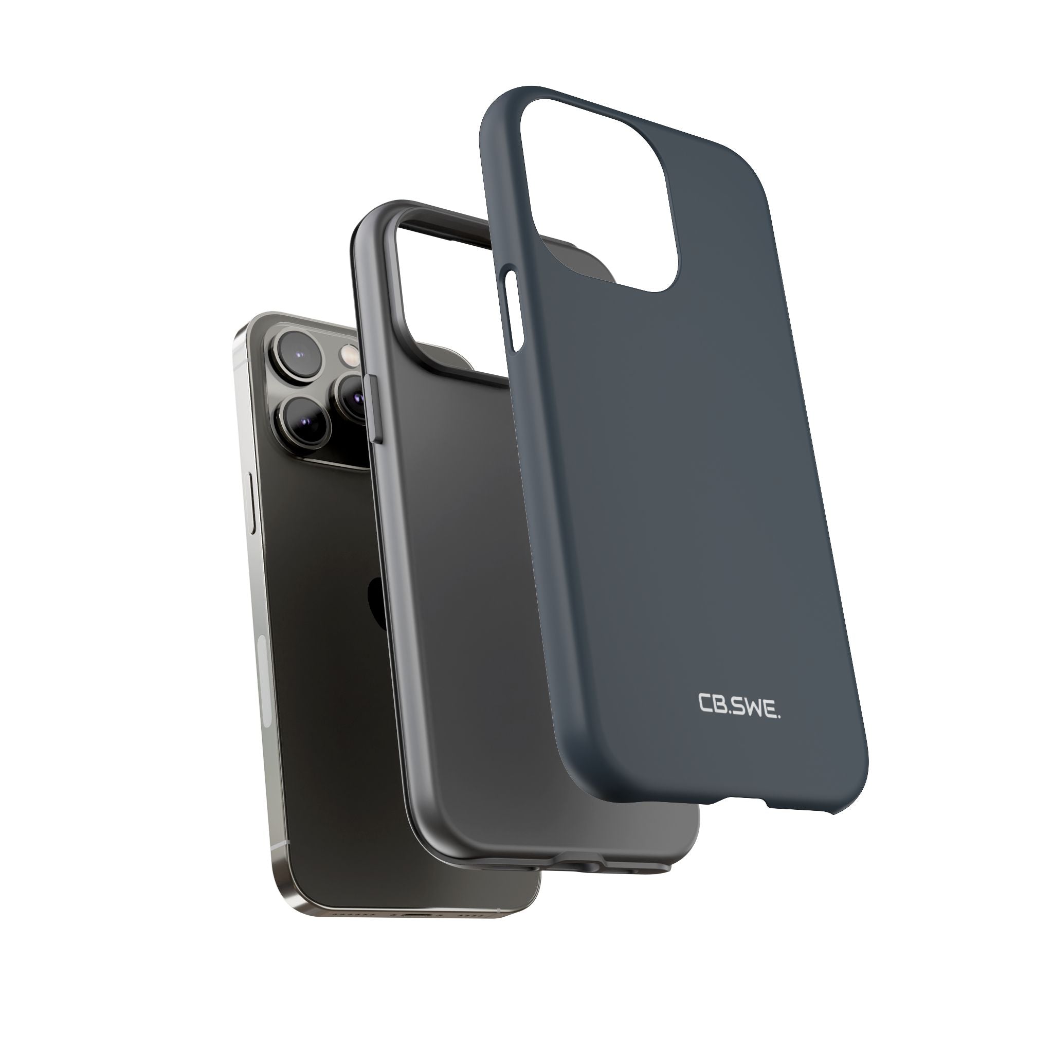 Anthrazitfarbene iPhone-Hülle – Robust