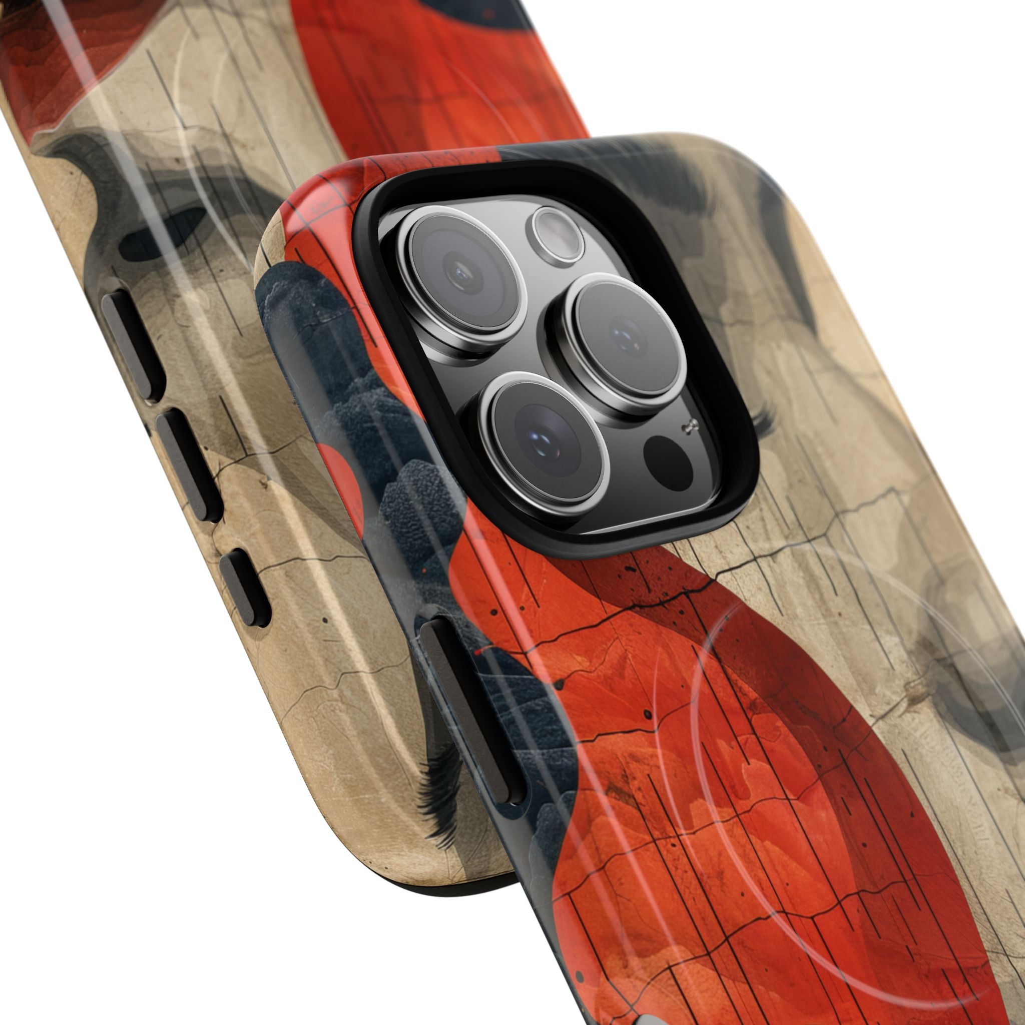 Crimson Flow Profile iPhone 16 - Tough+