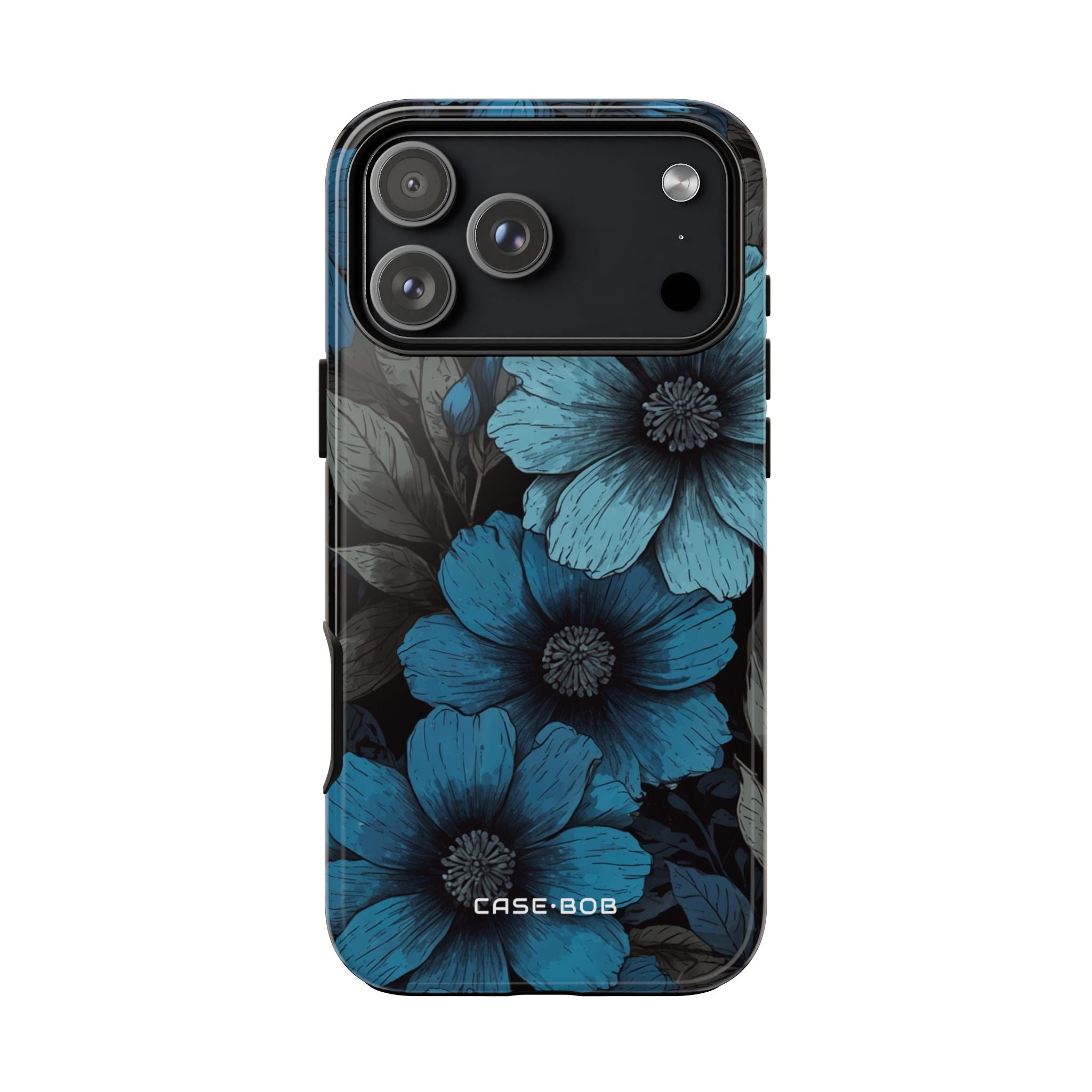 Blue Petal Radiance iPhone 17 Pro Max Case - Tough
