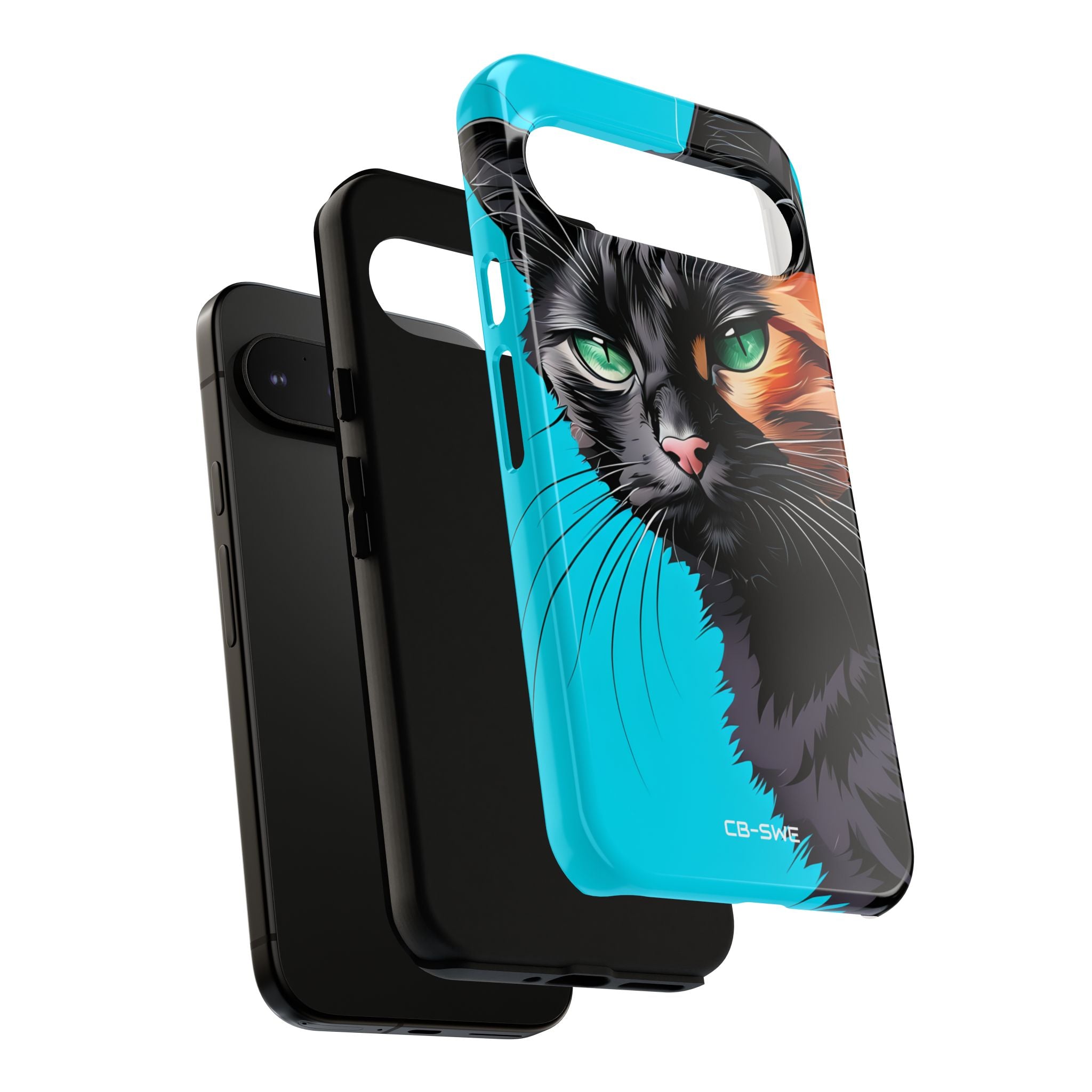 Curious Cat Stare - Google Pixel Case