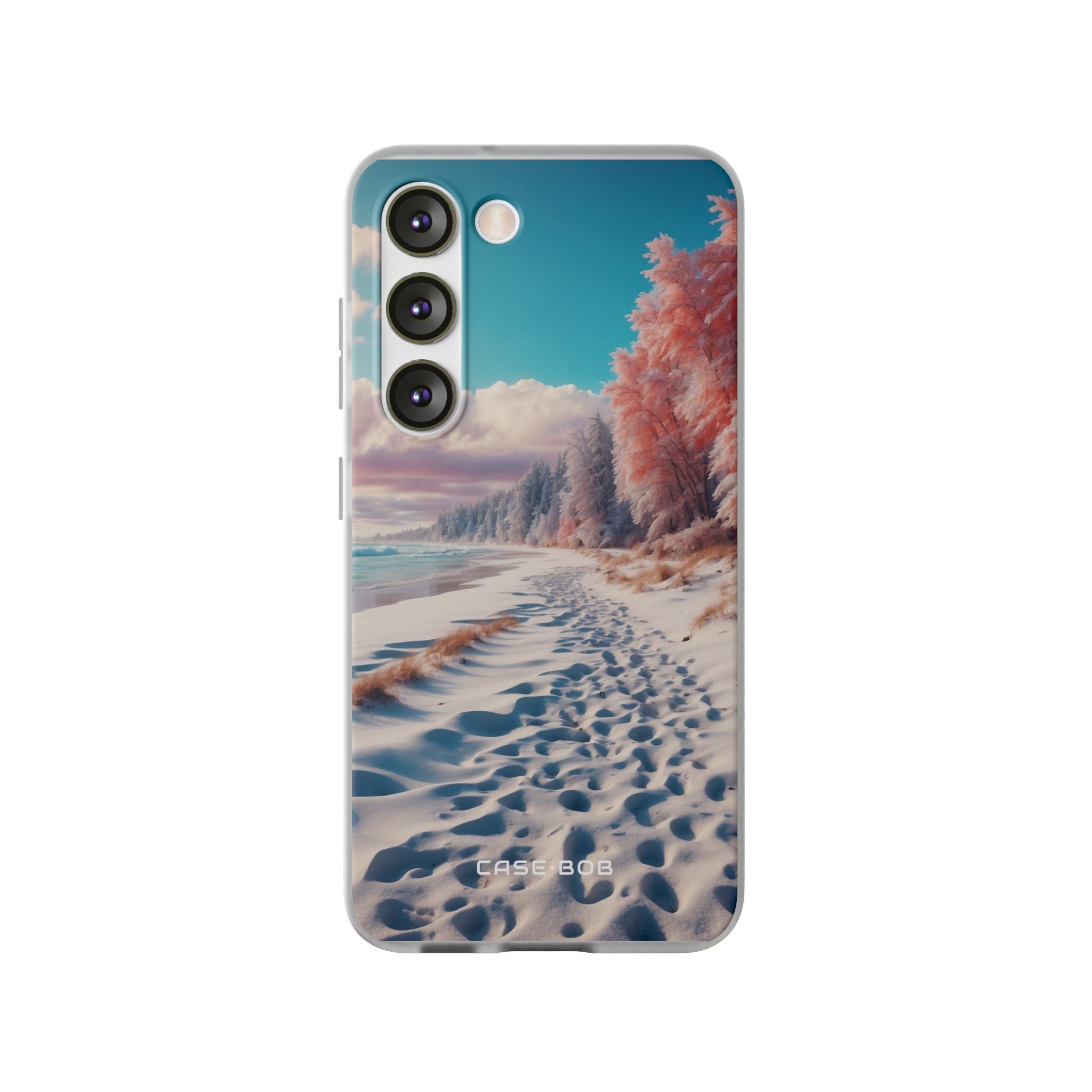 Snowy Footprints Samsung S23 Case - Soft