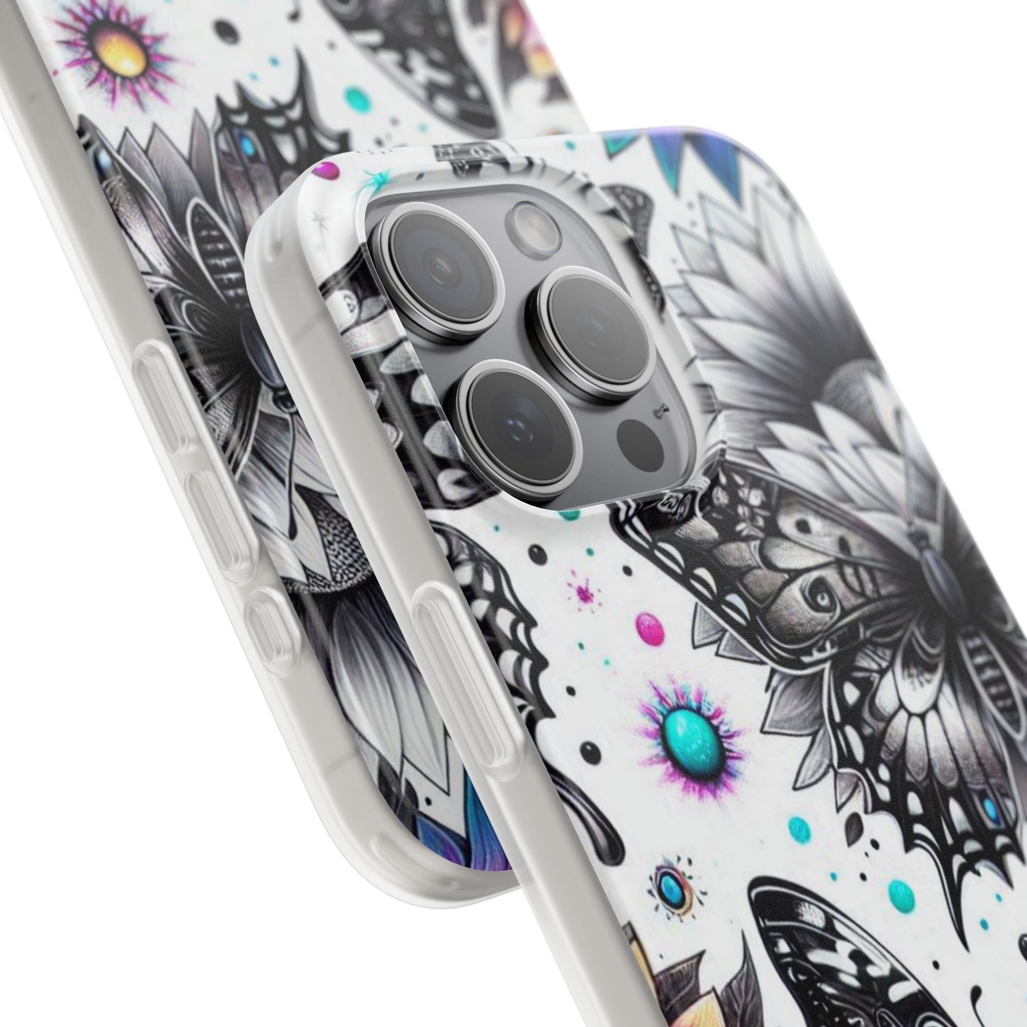 Butterfly Bloom iPhone 15 Pro Max Case - Soft