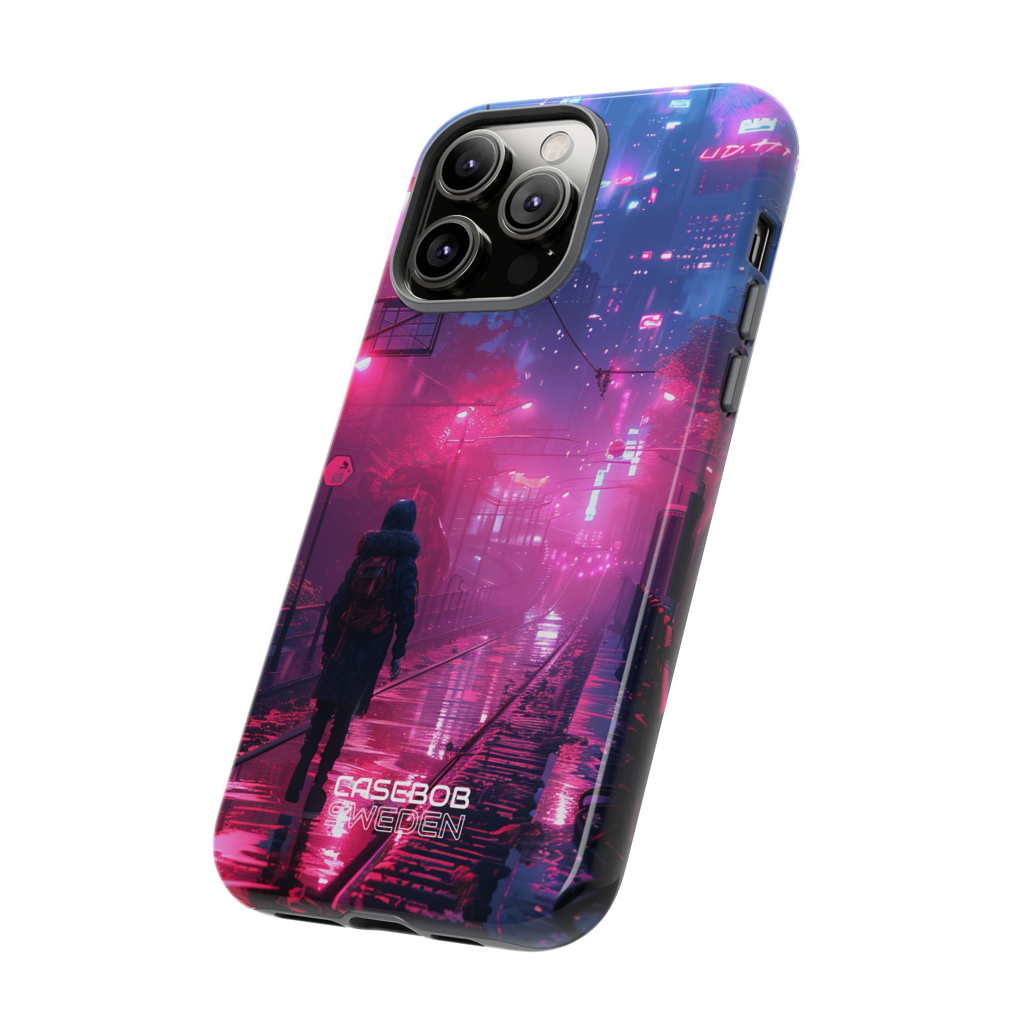 Neon Shadow City iPhone 14 - Tough