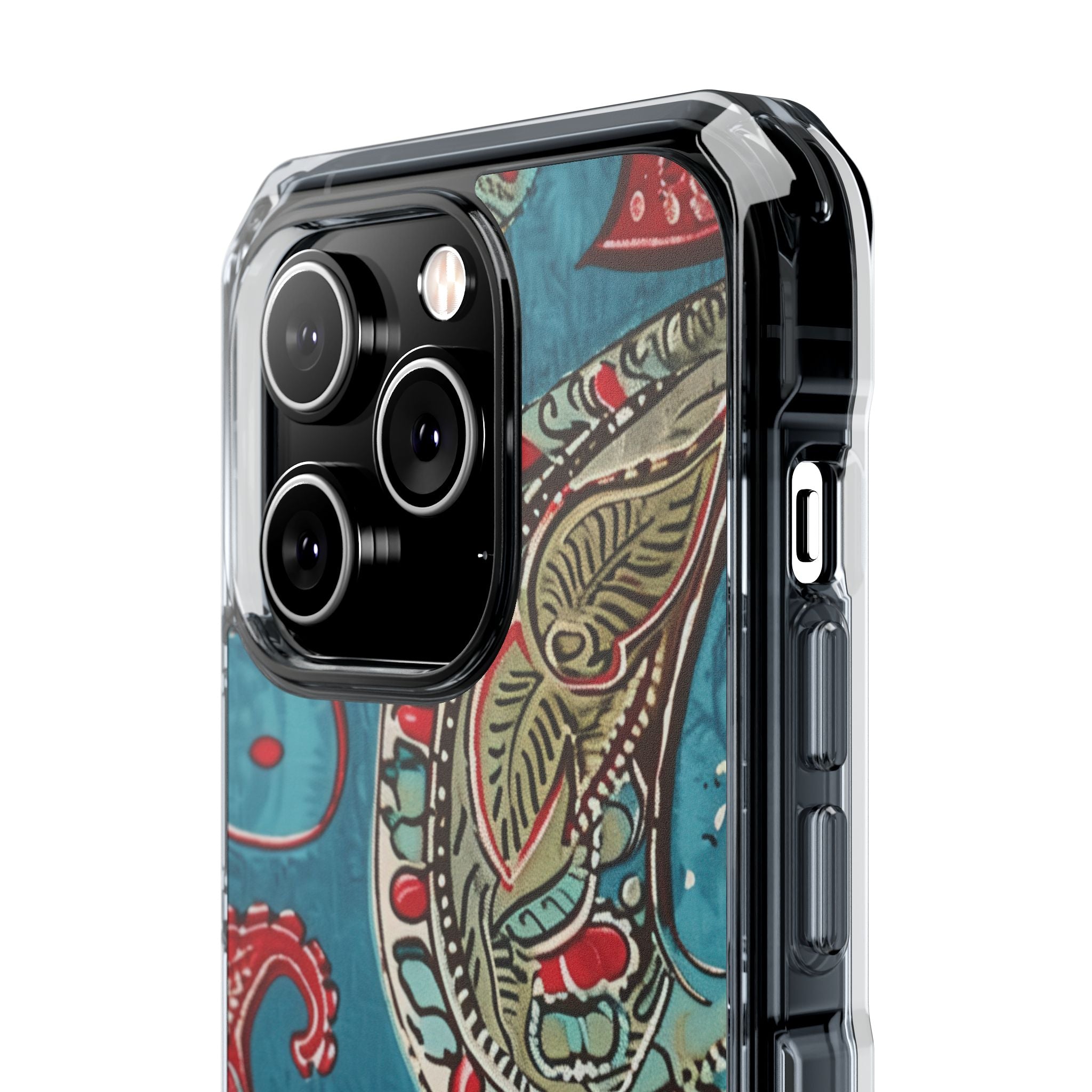 Paisley Floral Fusion iPhone 14 - Impact Clear+