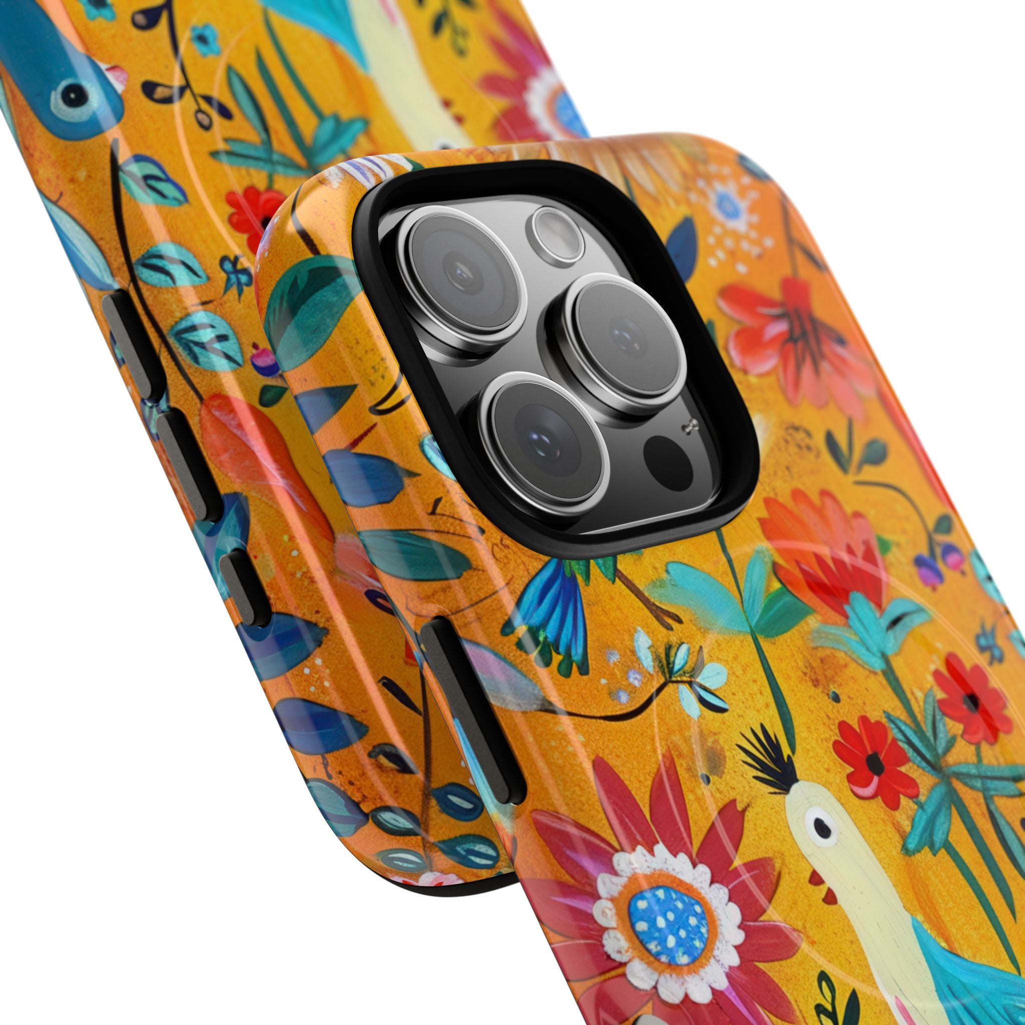Whimsical Birds Garden iPhone 16 - Tough+