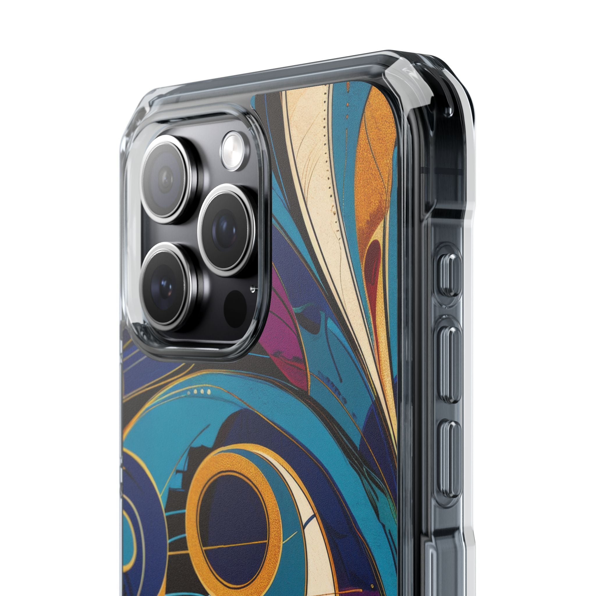 Swirling Copper Dreams iPhone 15 - Impact Clear+