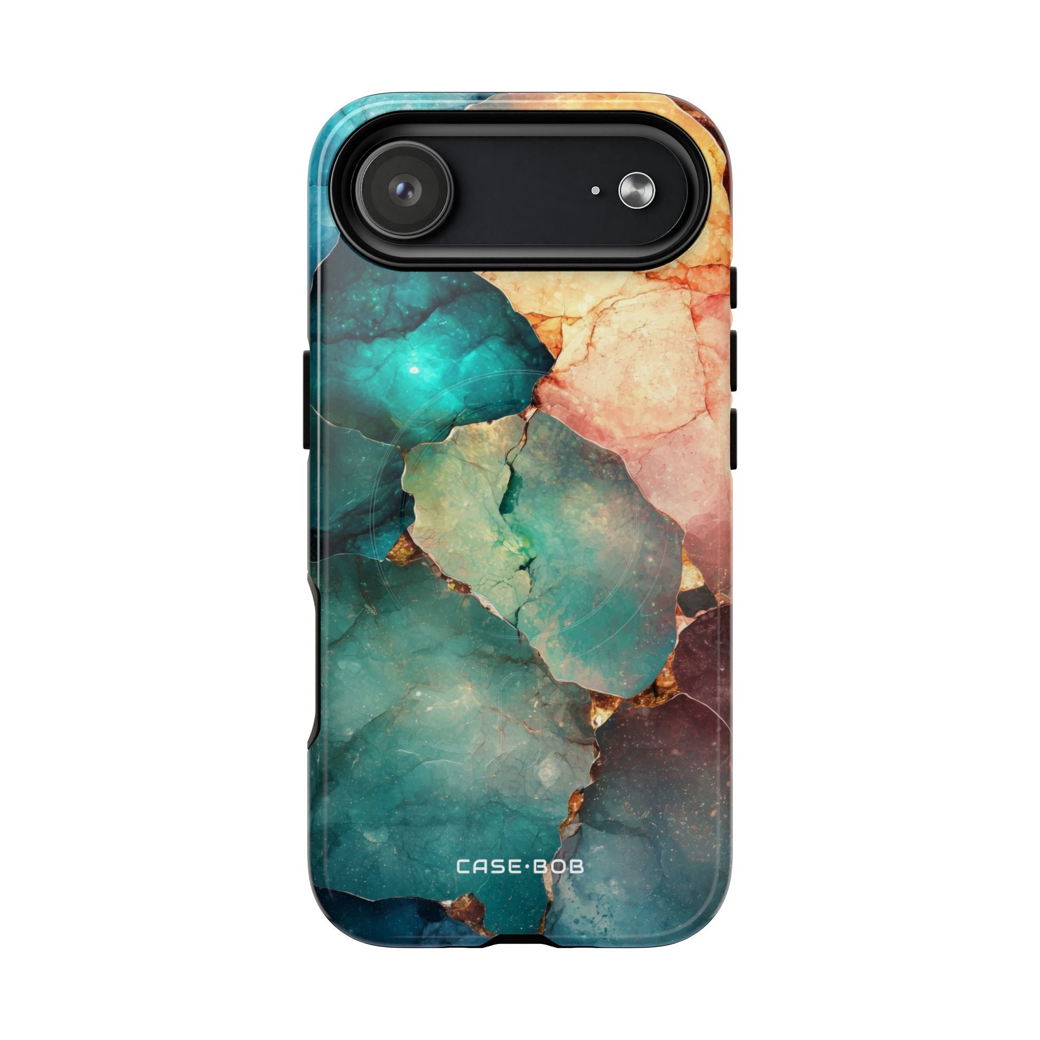 Teal Mosaic Veins iPhone 17 Air Case - Tough+