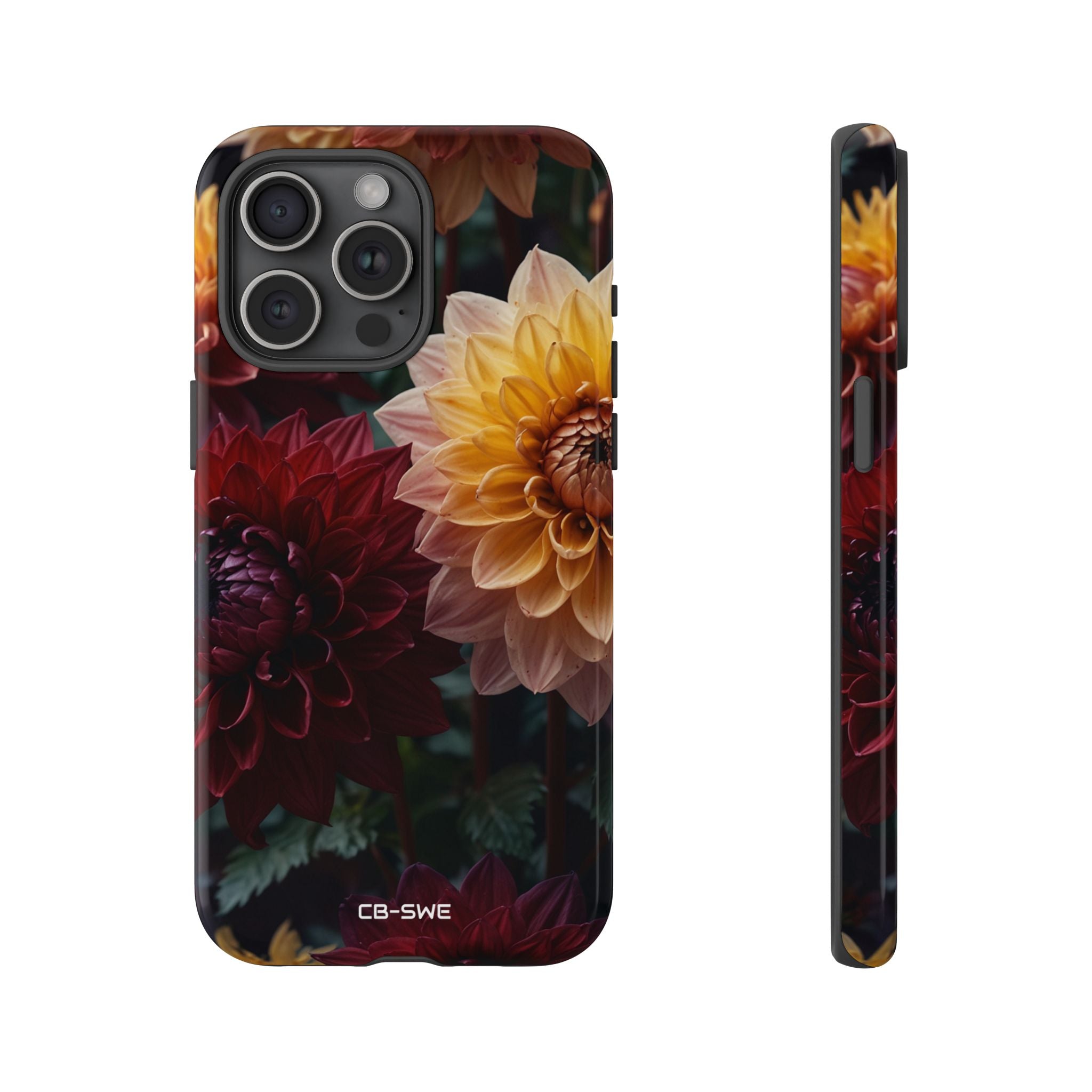 Dahlias Embrace Light - iPhone Case