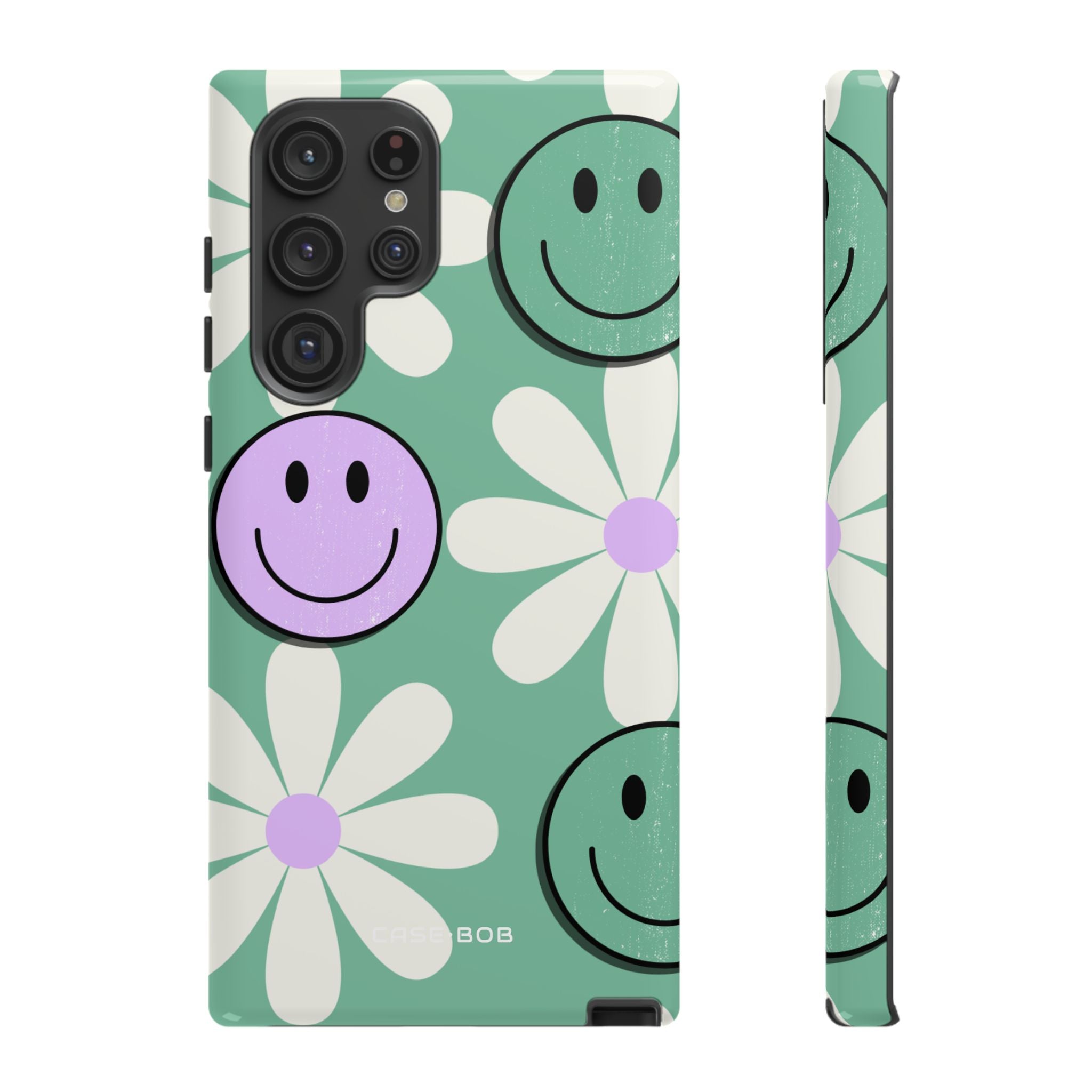 Smiley Daisy Glow Samsung S22 Ultra Case - Tough