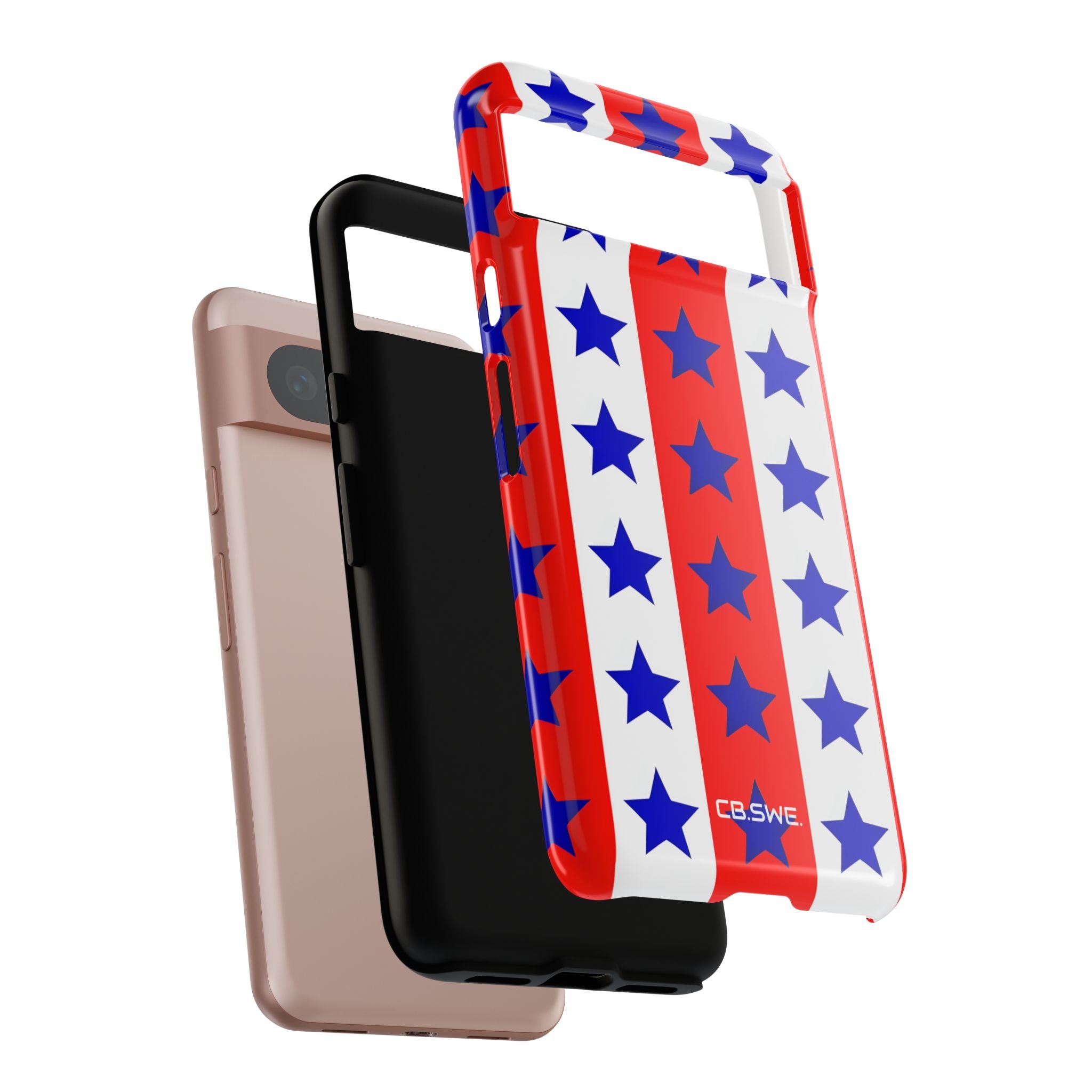 Patriotic American Flag Inspired Seamless Google Pixel 8 - Tough