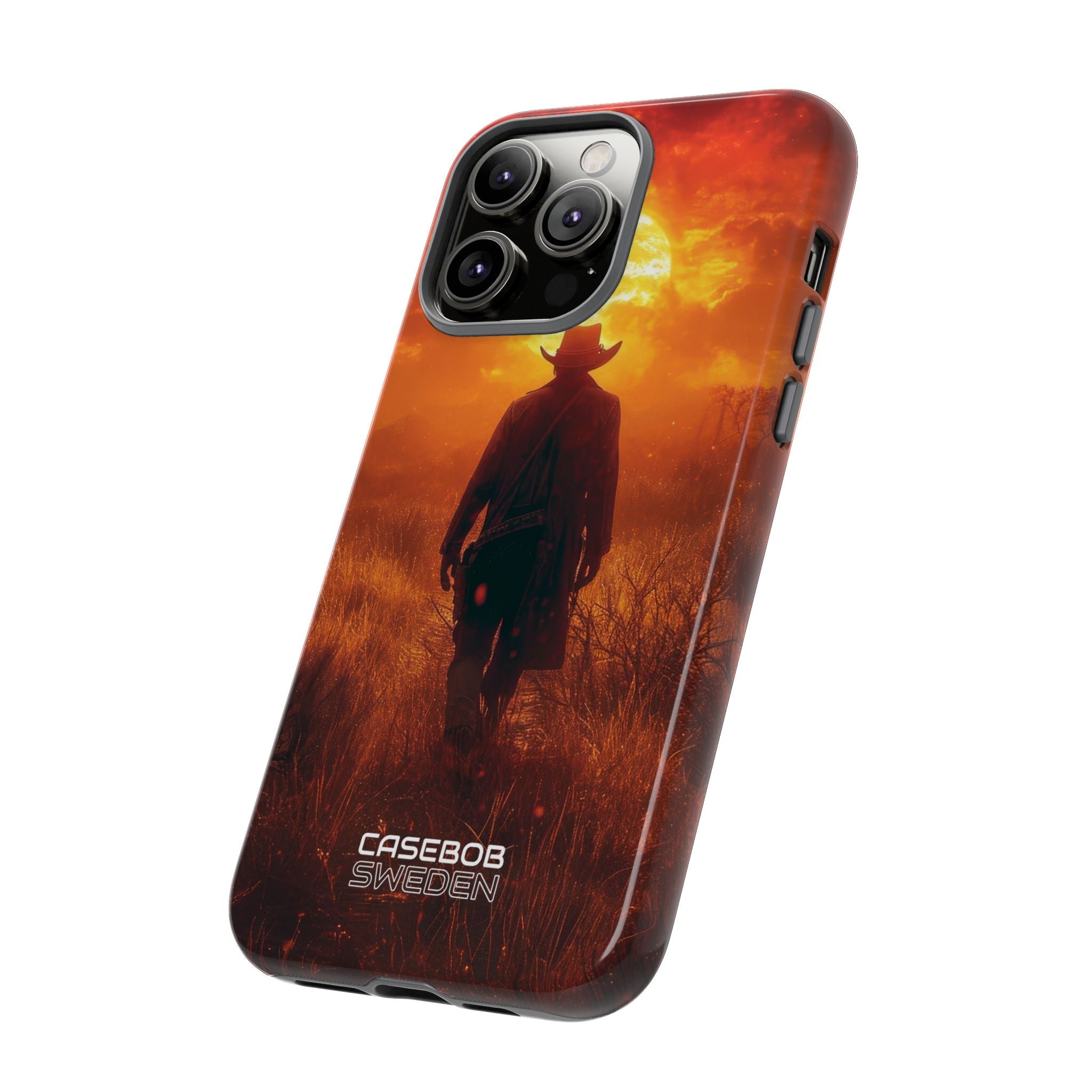 Fiery Sunset Cowboy iPhone 14 - Tough