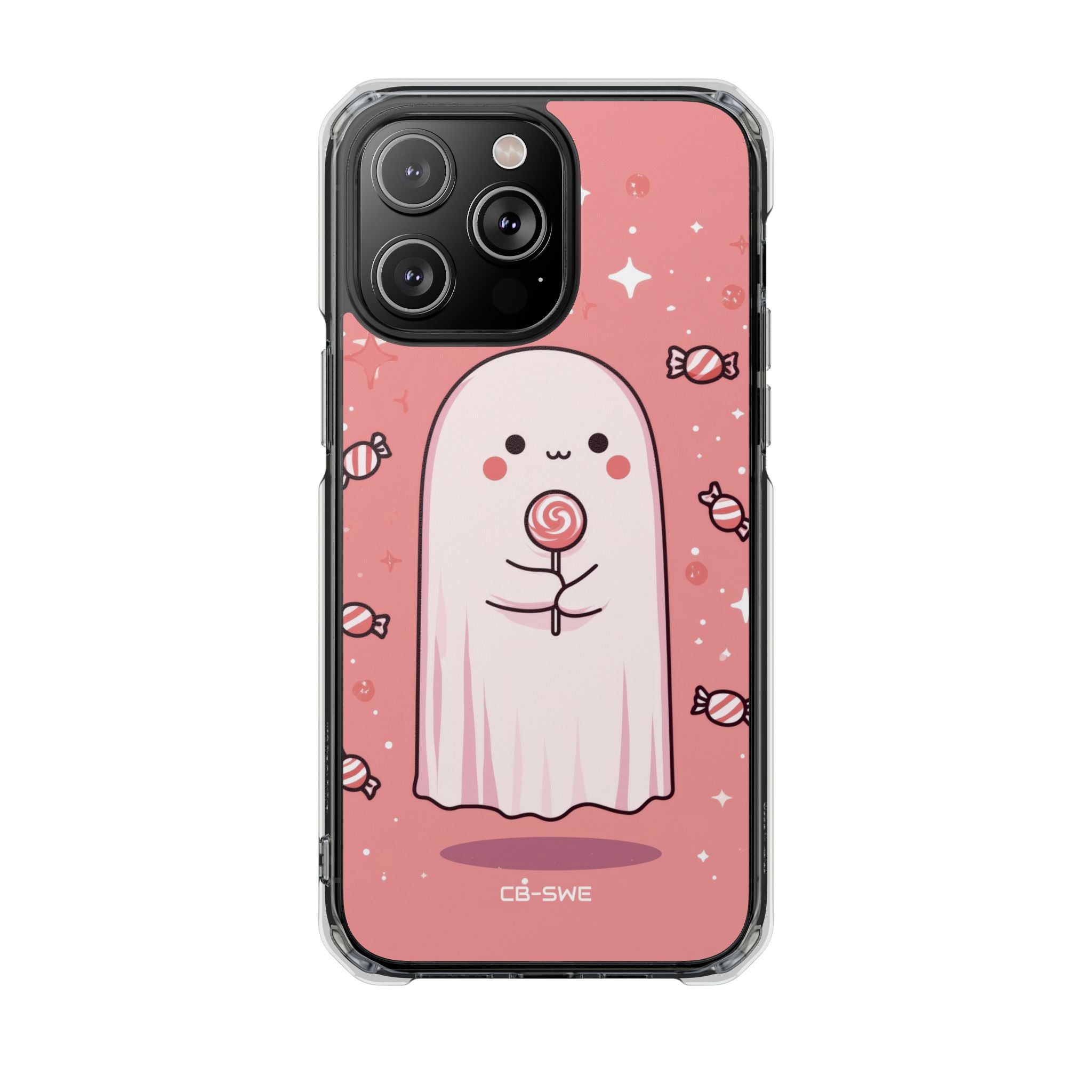 Cute Ghost Holds Candy iPhone Case - Impact