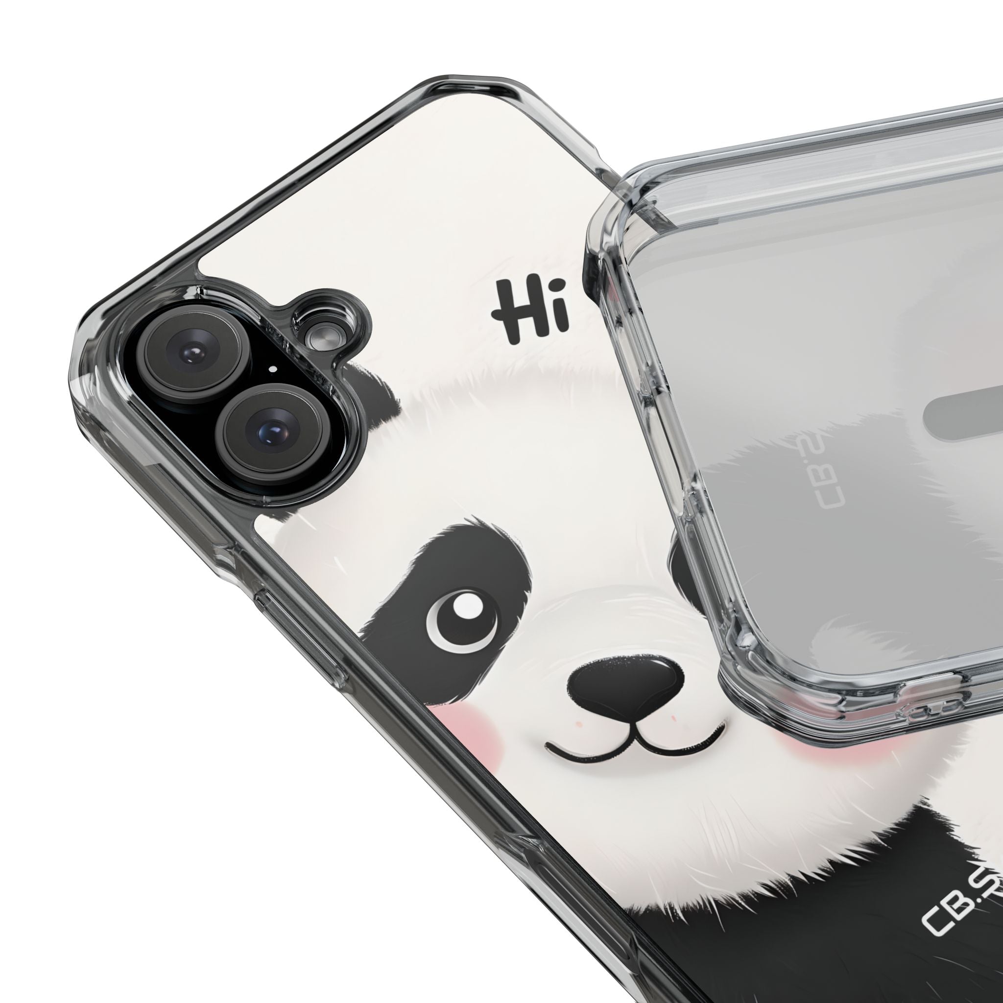 Entzückendes Panda-verspieltes Hi-Text-Telefon iPhone 16 - Impact Clear+
