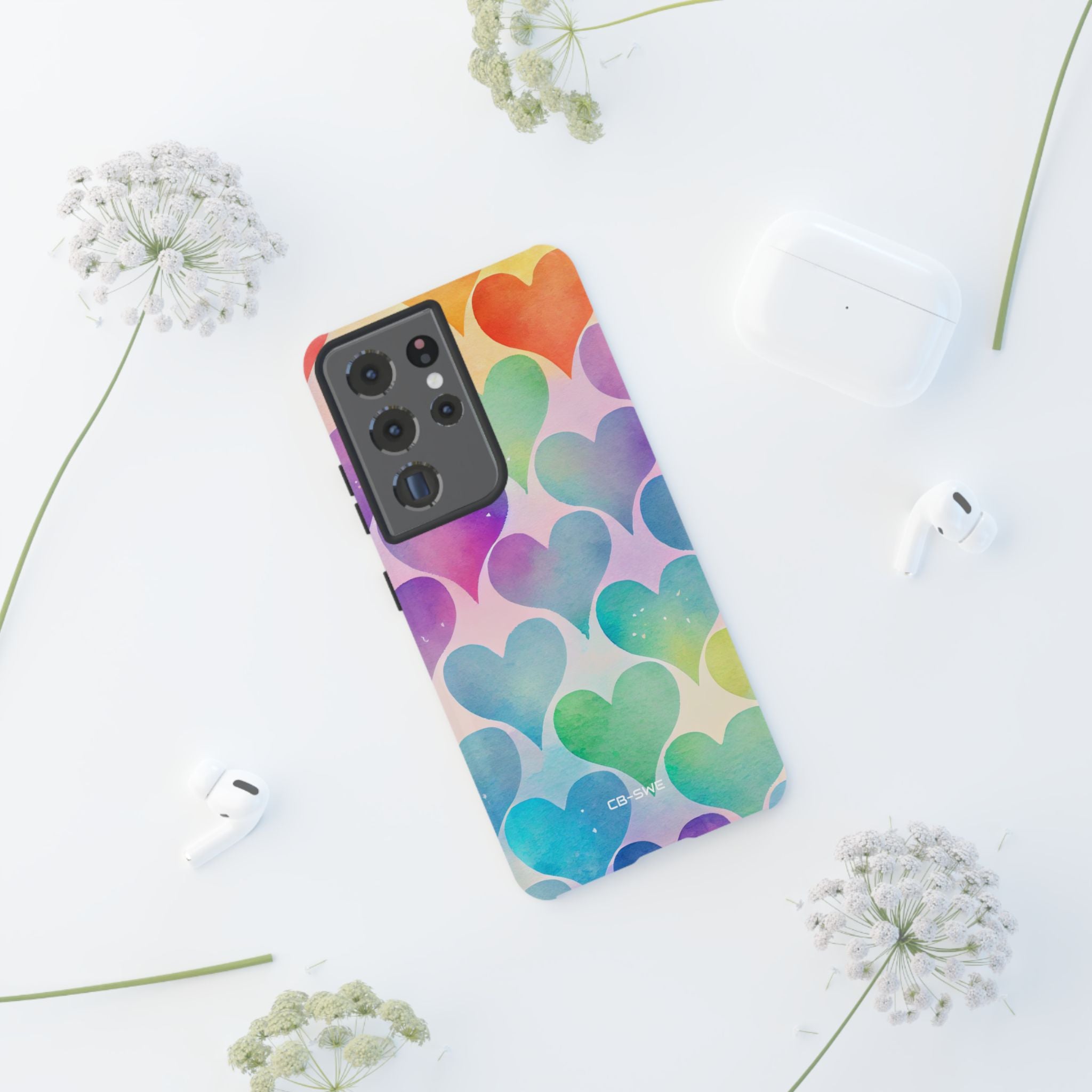 Watercolor Heart Symphony - Samsung Case