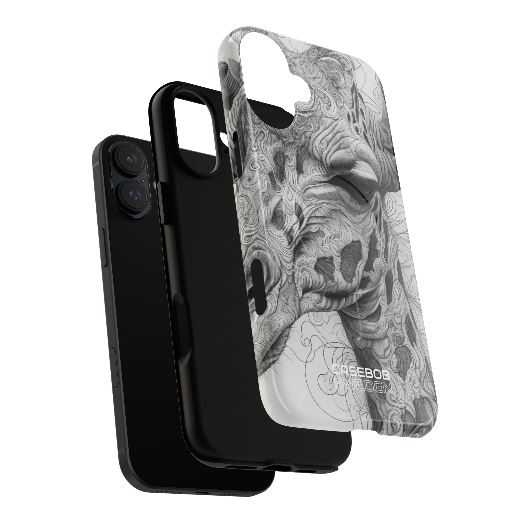 Swirling Giraffe Art iPhone 16 - Tough+