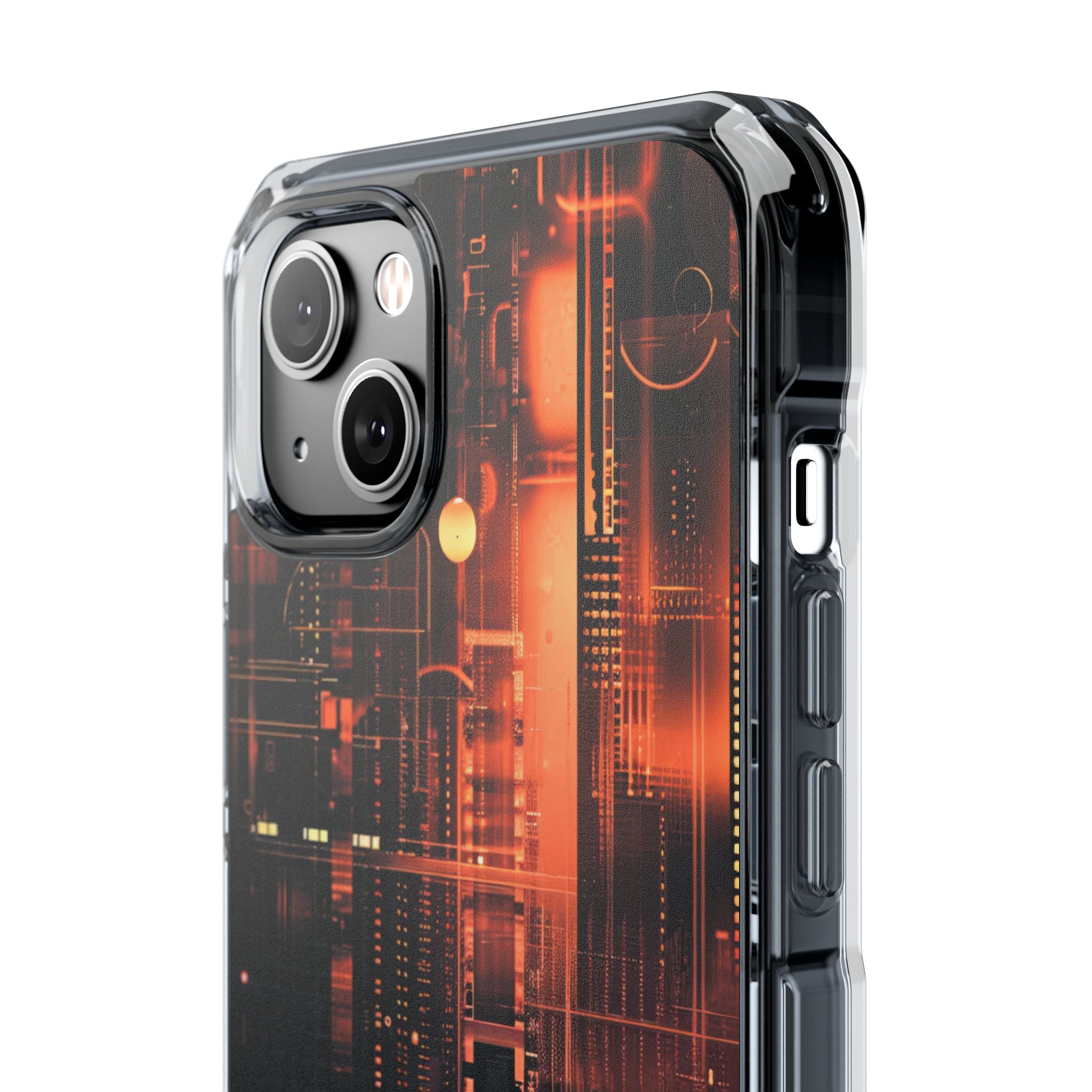 Neon Circuit Dreams iPhone 14 - Impact Clear+
