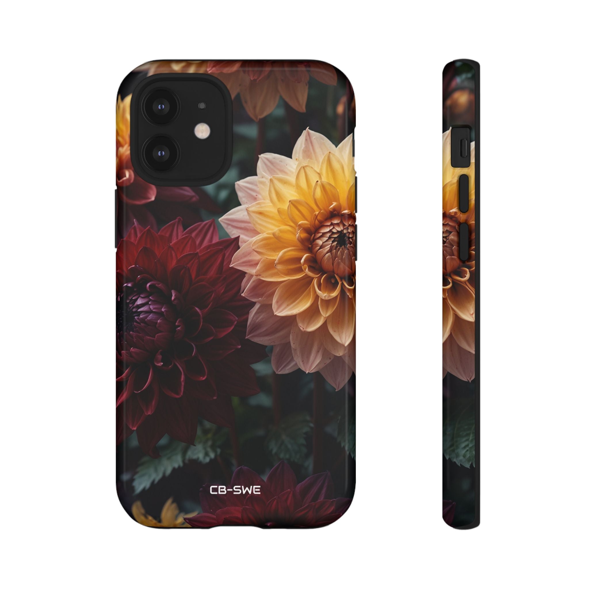 Dahlias Embrace Light - iPhone Case
