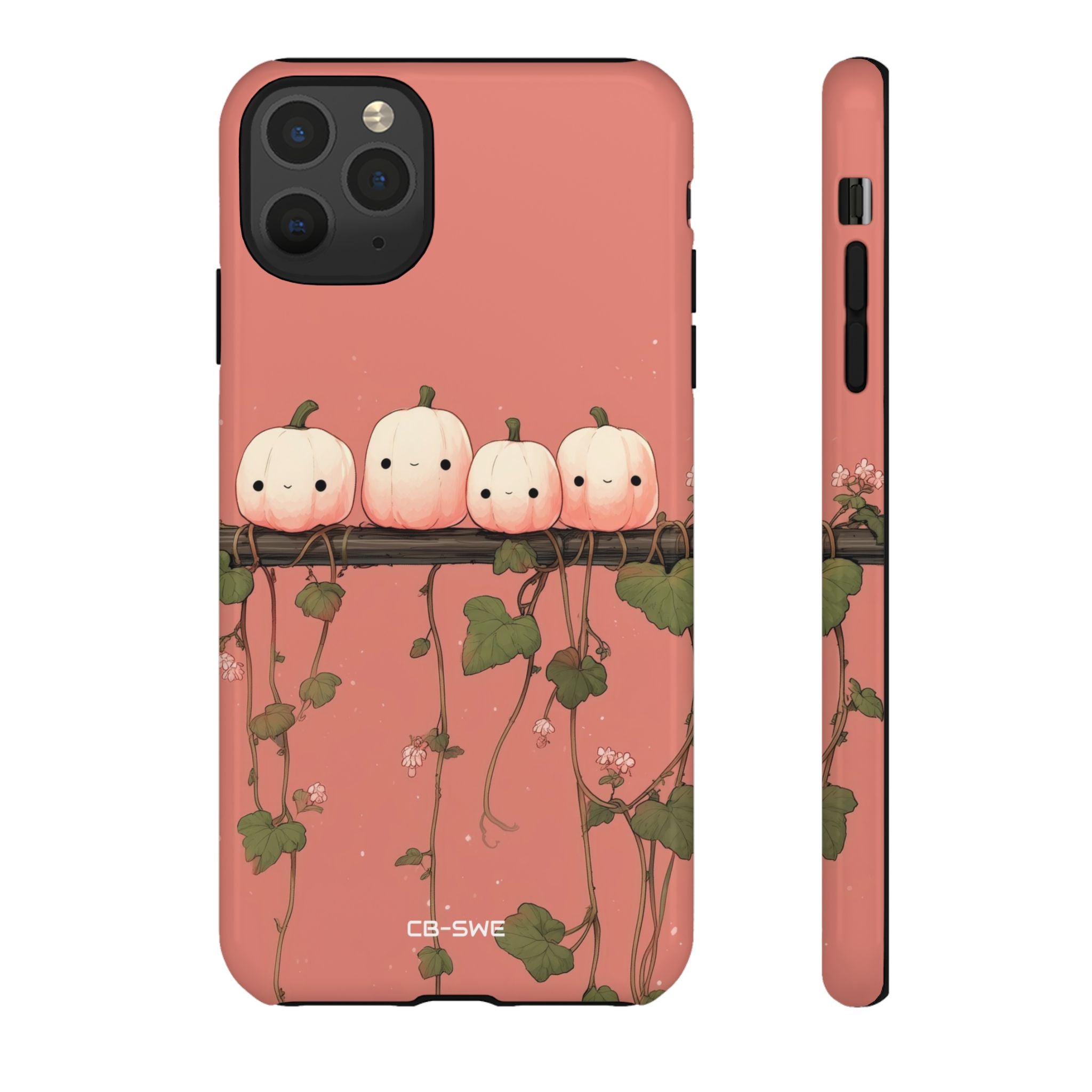 Pumpkins Greet Vines - iPhone Case