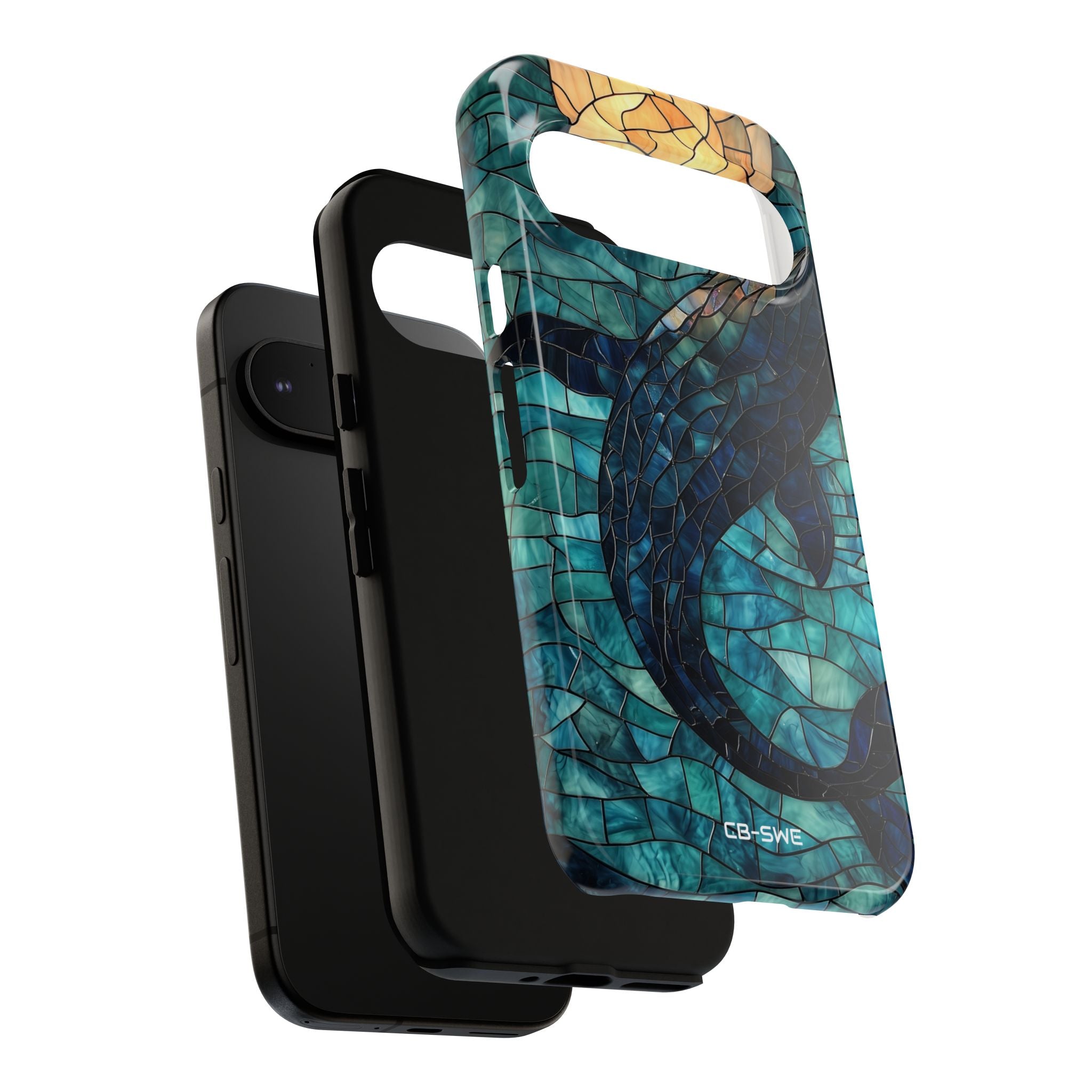 Whale Dives Upward - Google Pixel Case