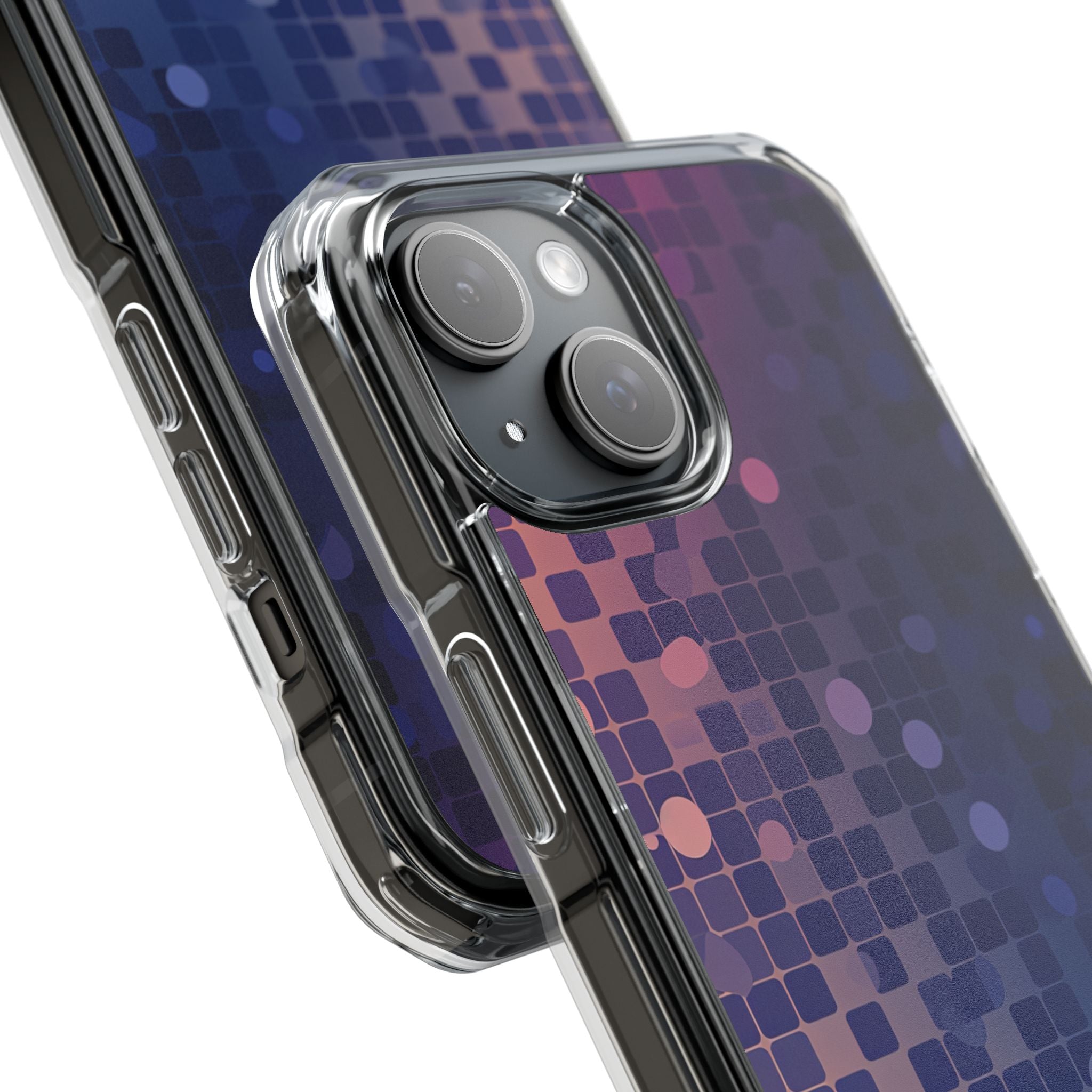 Vibrant Pixel Bloom iPhone 15 - Impact Clear+