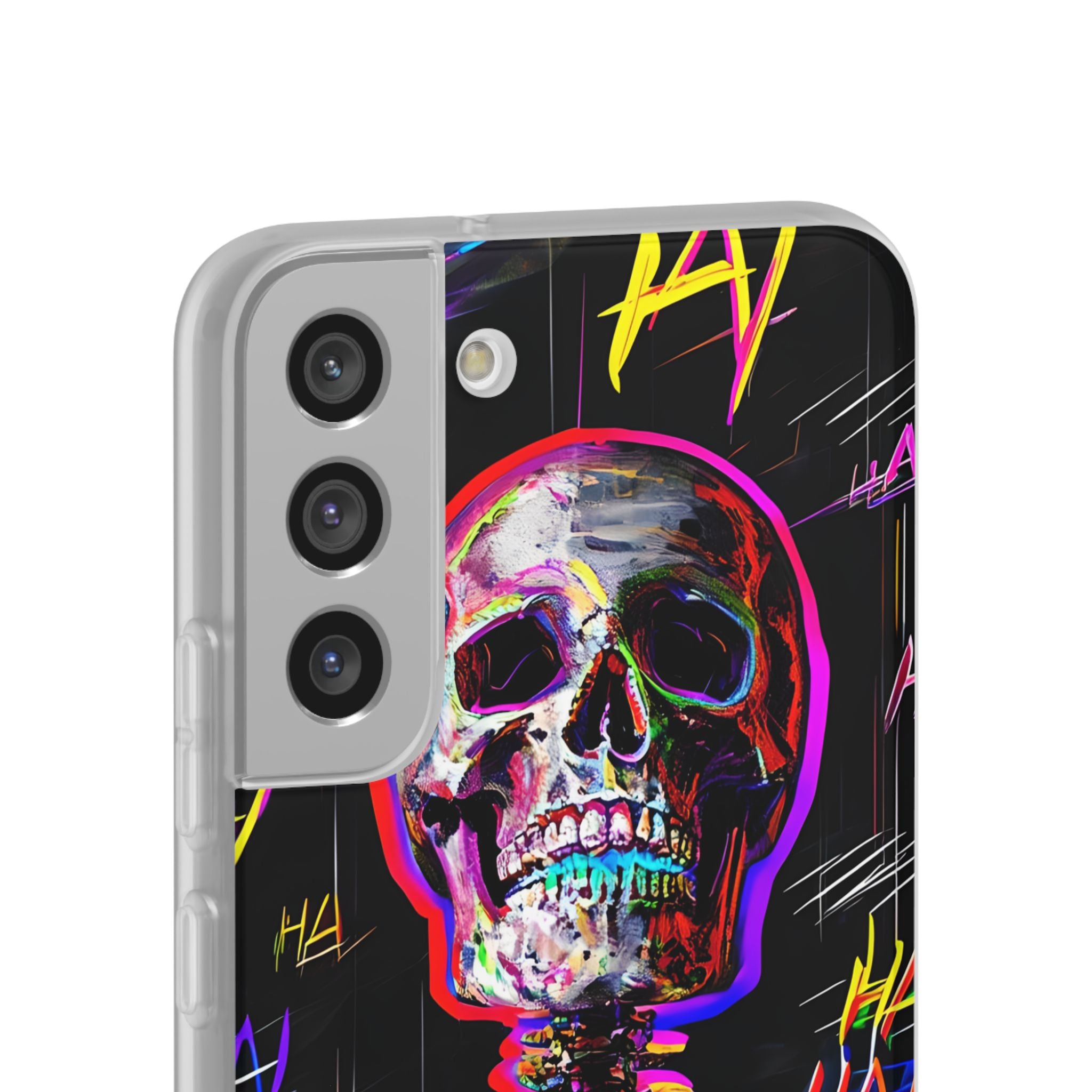 Neon Skeleton Laugh Samsung S22 Plus Case - Soft