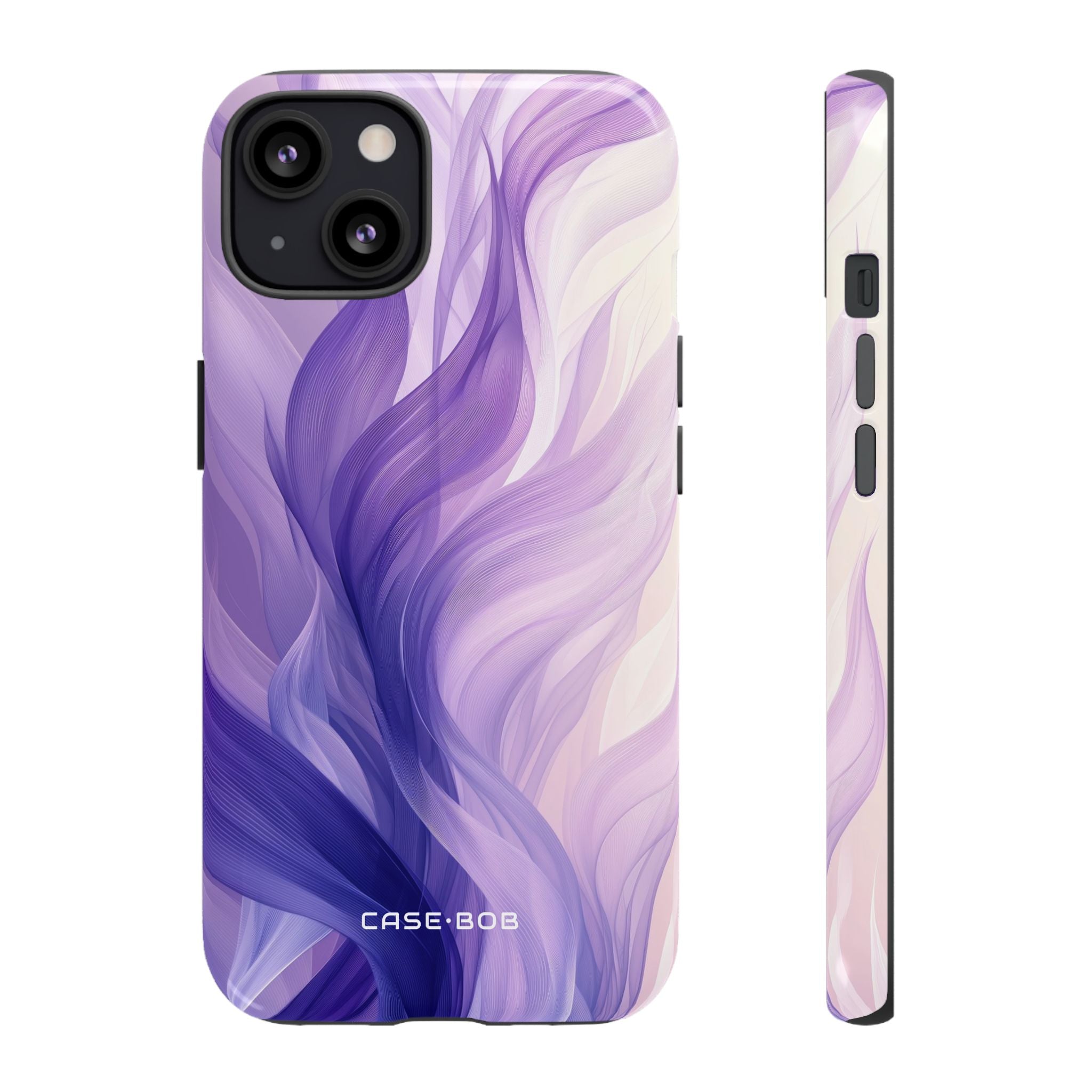 Purple Ribbon Waves iPhone 13 Case - Tough