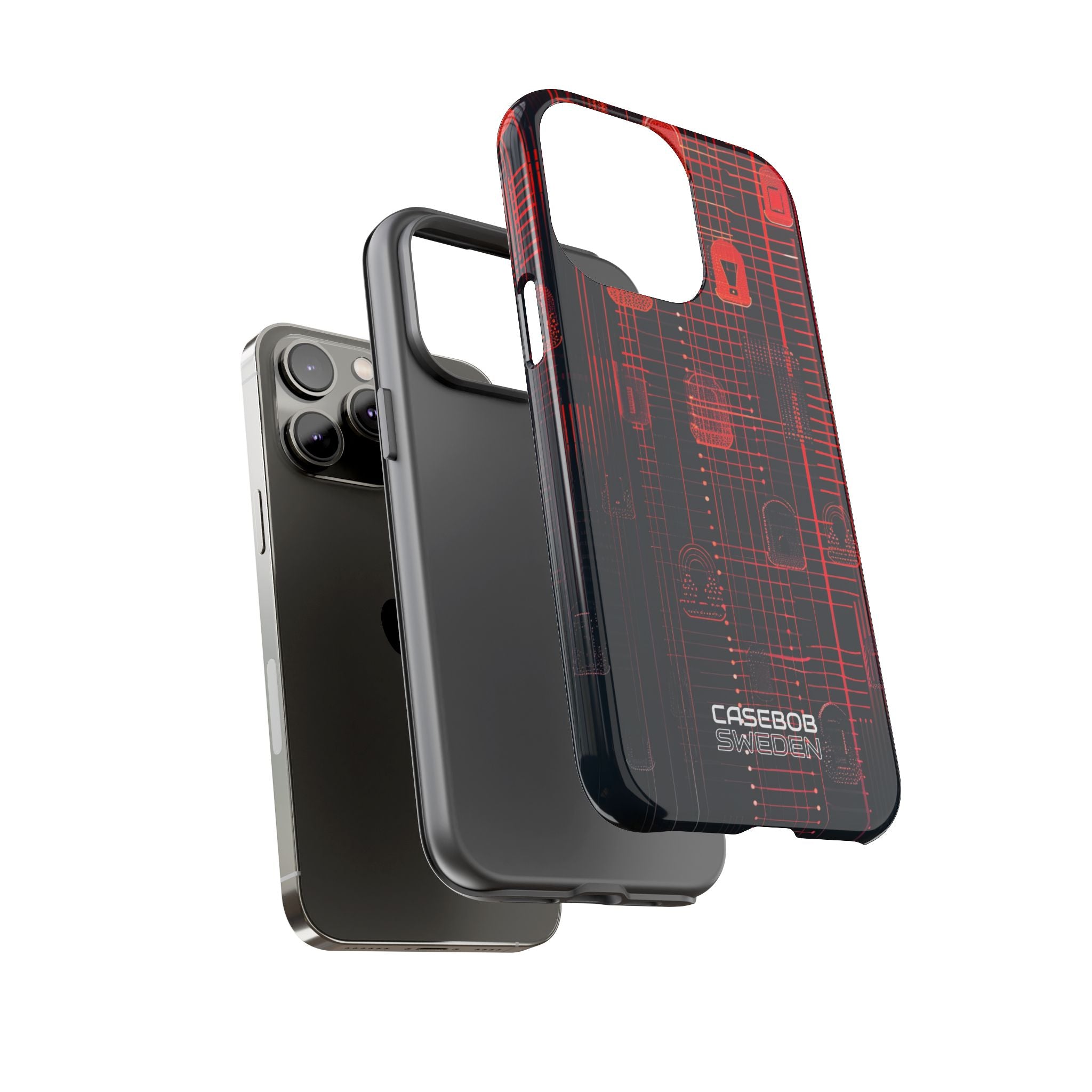 Cyber Locks Grid iPhone 14 - Resistente