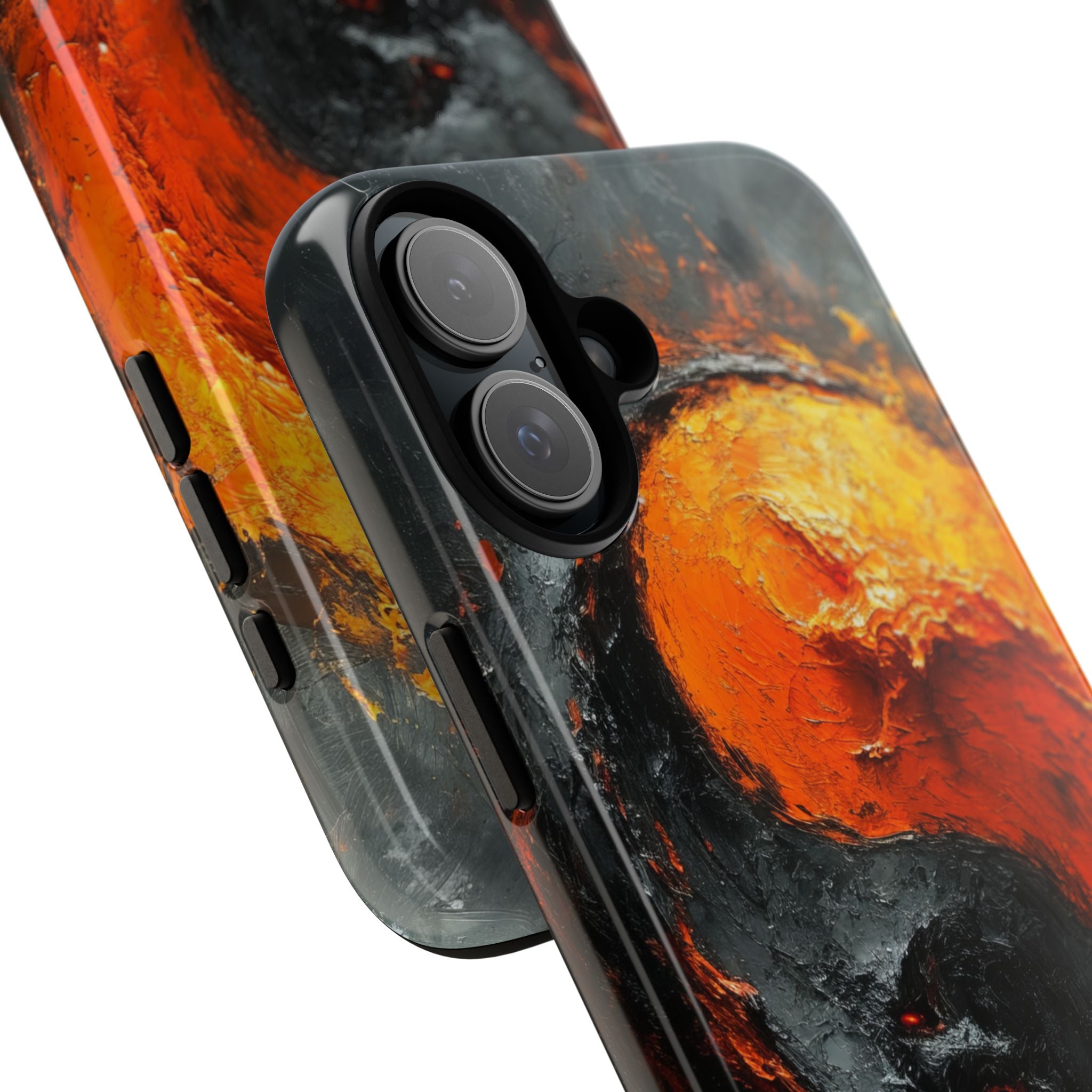 Fiery Yin Yang iPhone 16 Plus Case - Tough