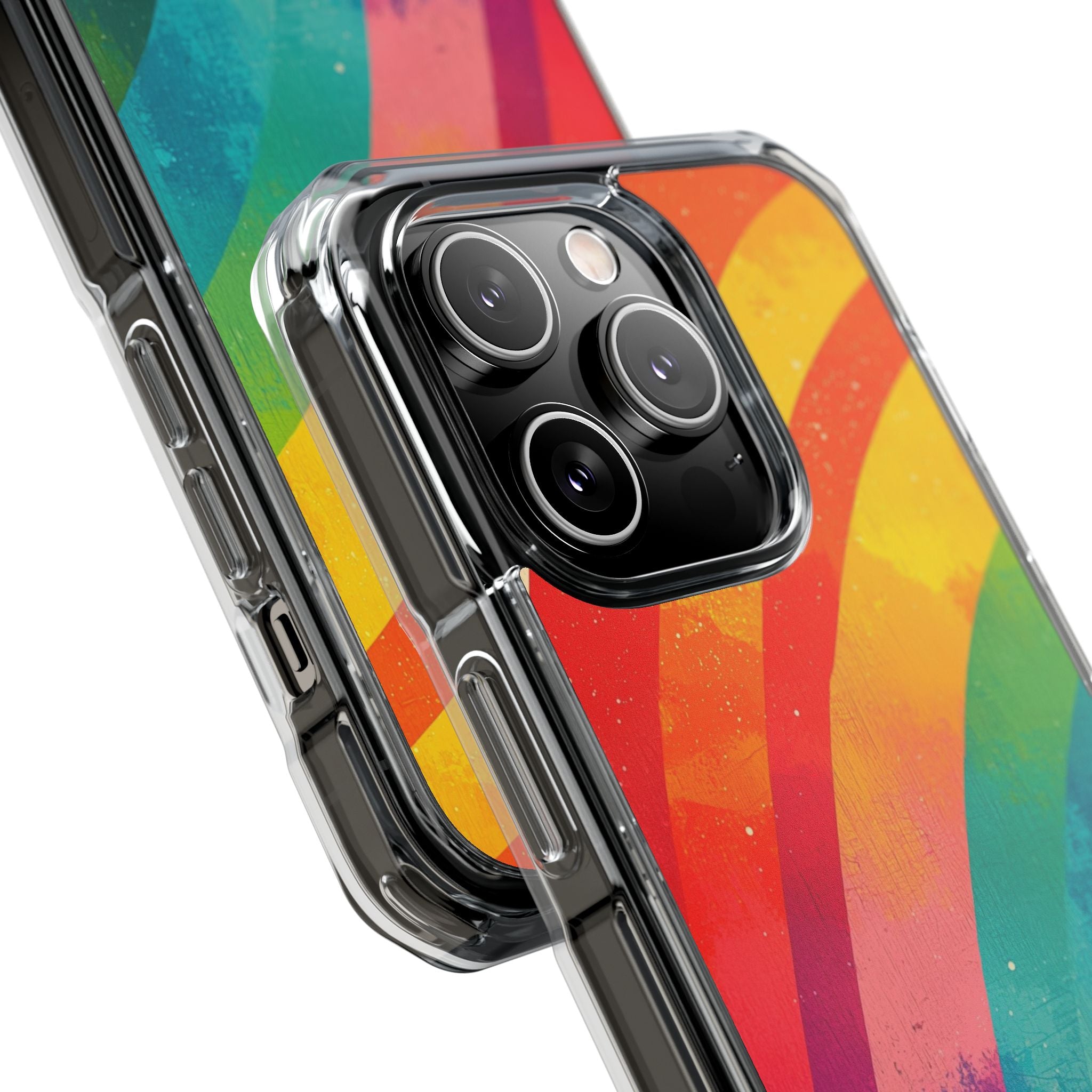 Textured Rainbow Arc iPhone 14 Pro Case - Impact
