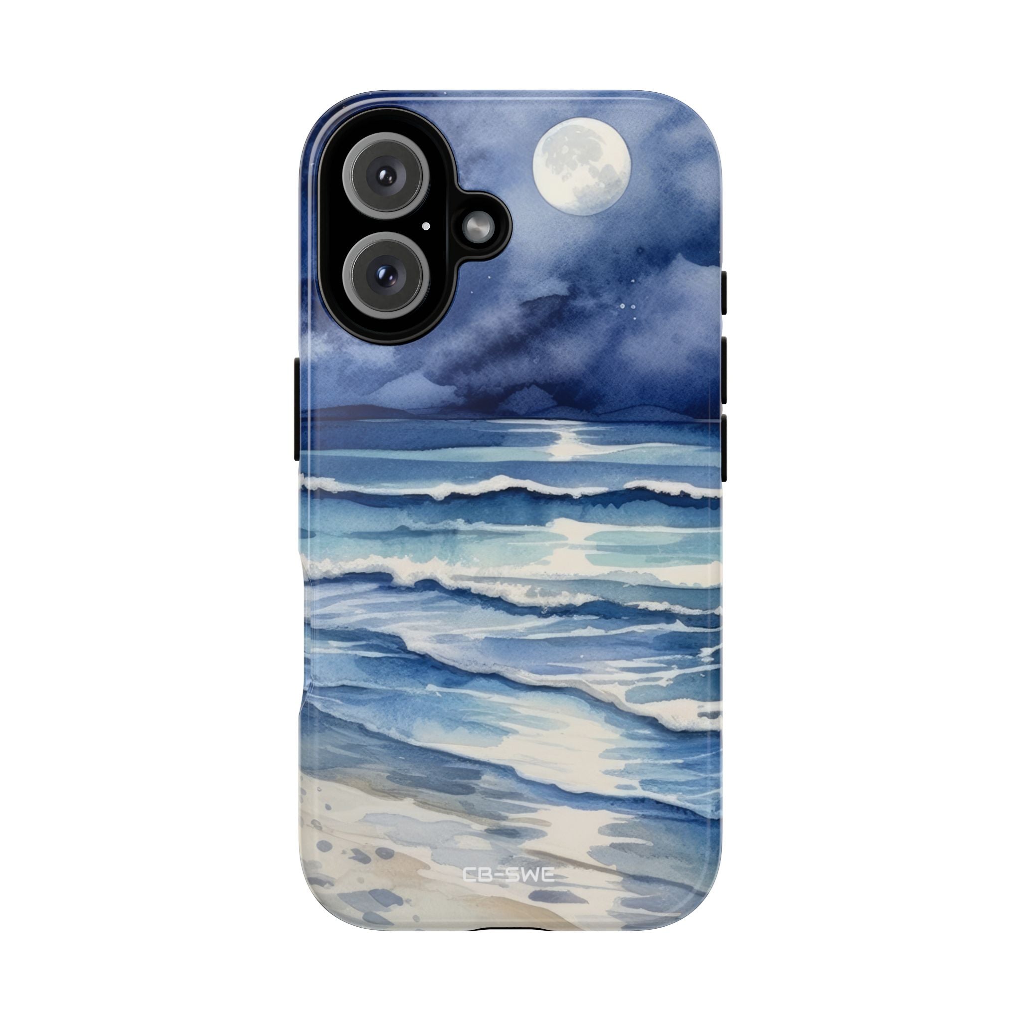 Moonlight Reflects Waves - iPhone Case