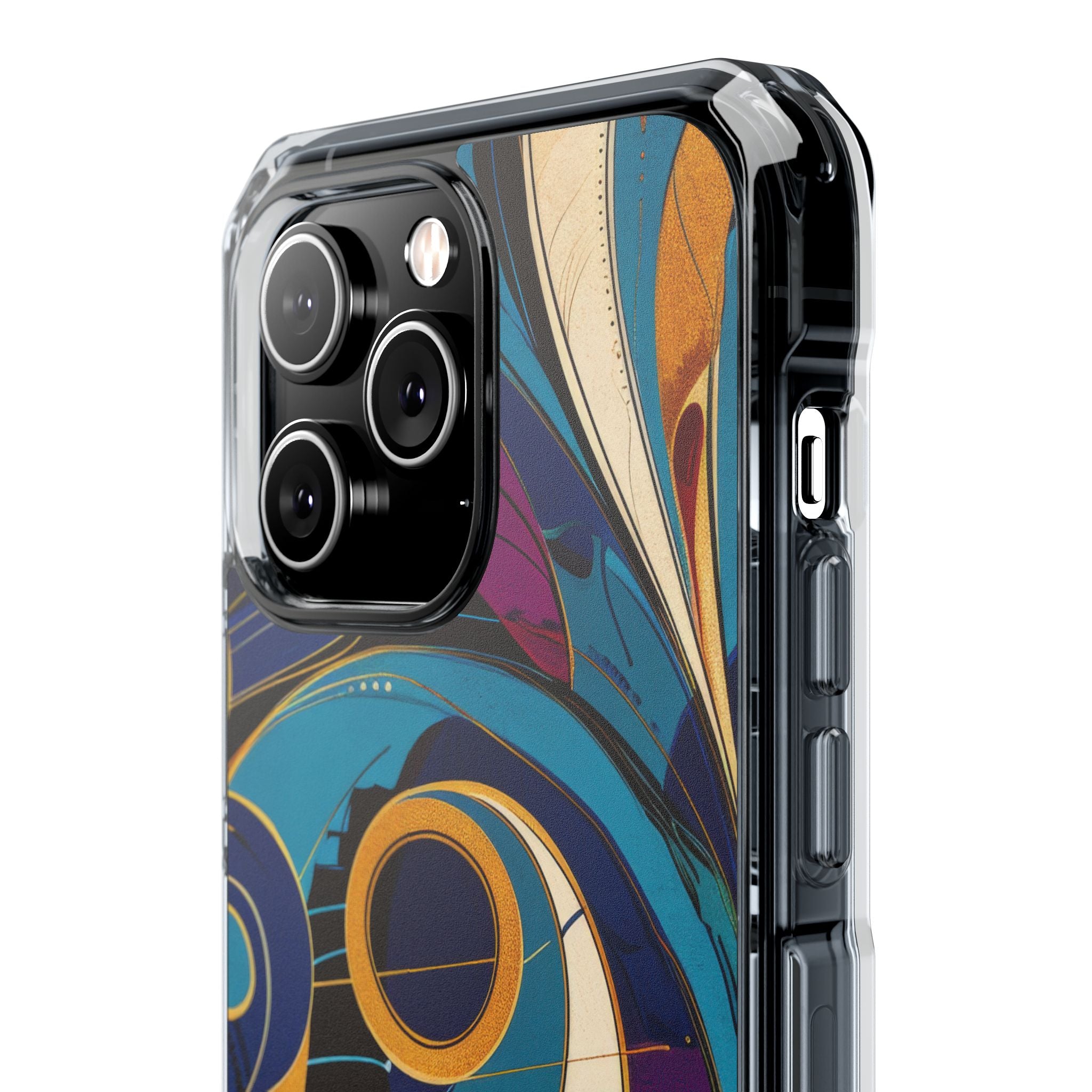 Swirling Copper Dreams iPhone 14 - Impact Clear+