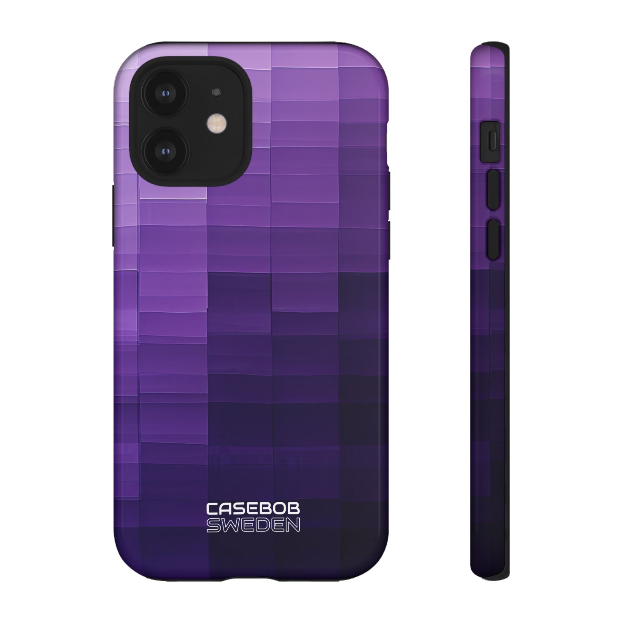 Purple Horizon Grid iPhone 12 - Tough