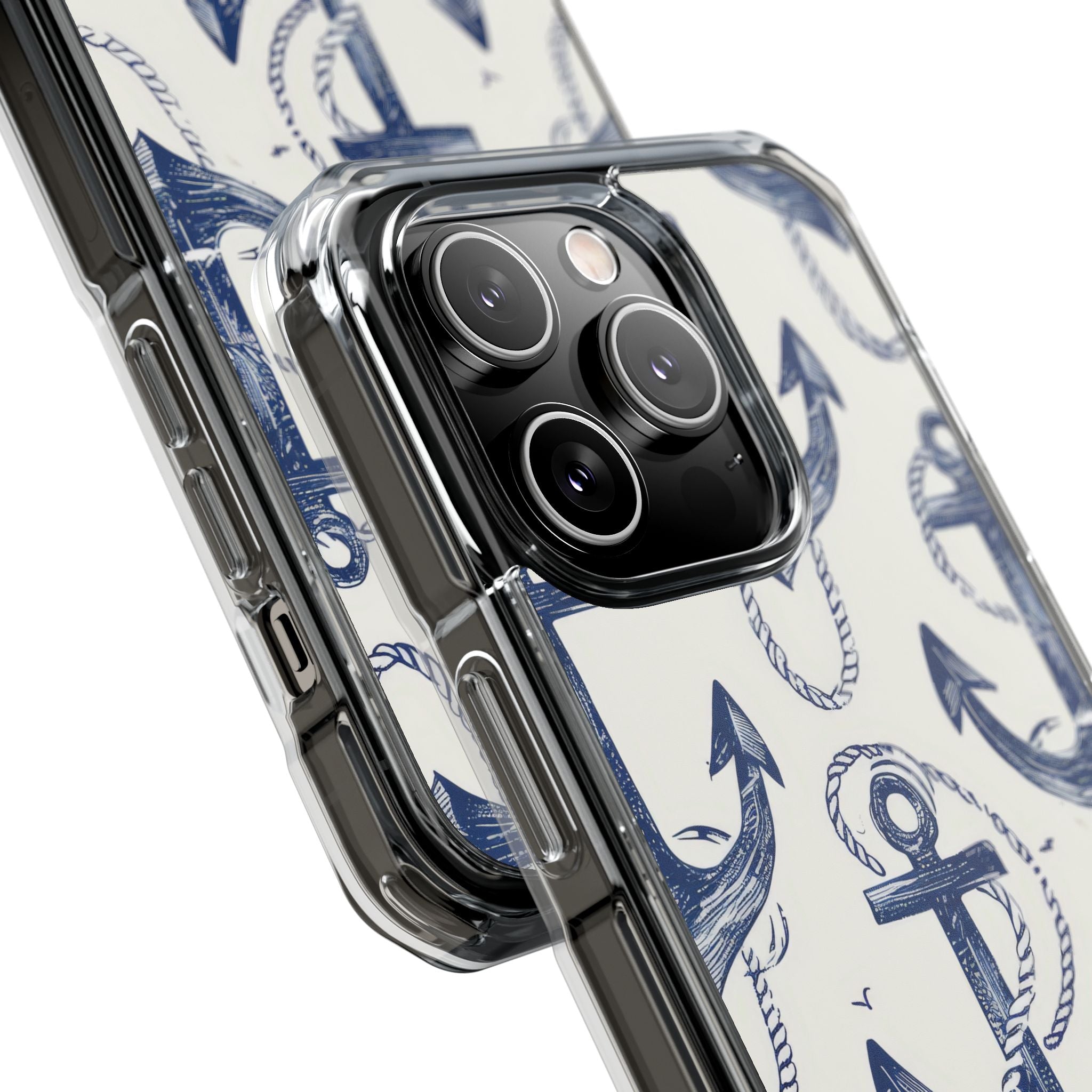 Navy Anchor Loop iPhone 14 Pro Case - Impact