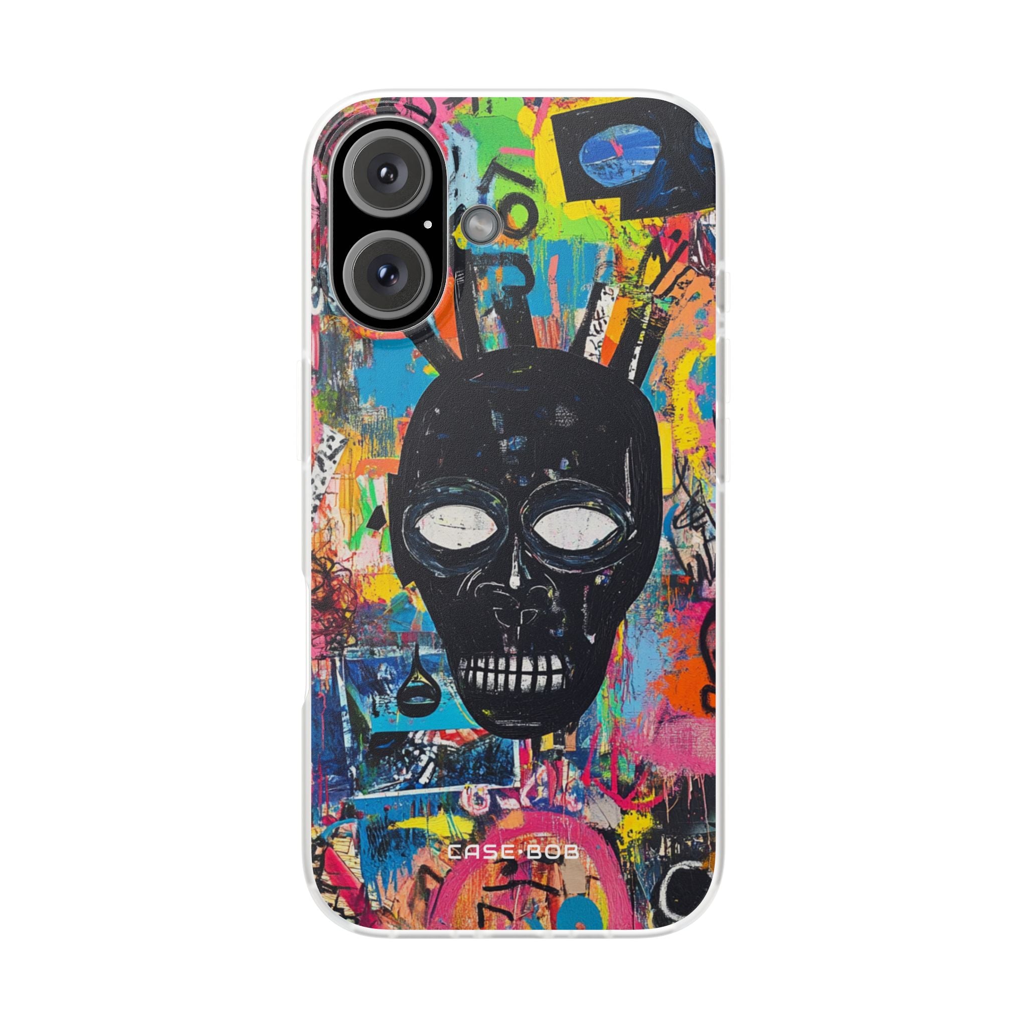 Skull Vortex iPhone 16 Case - Soft