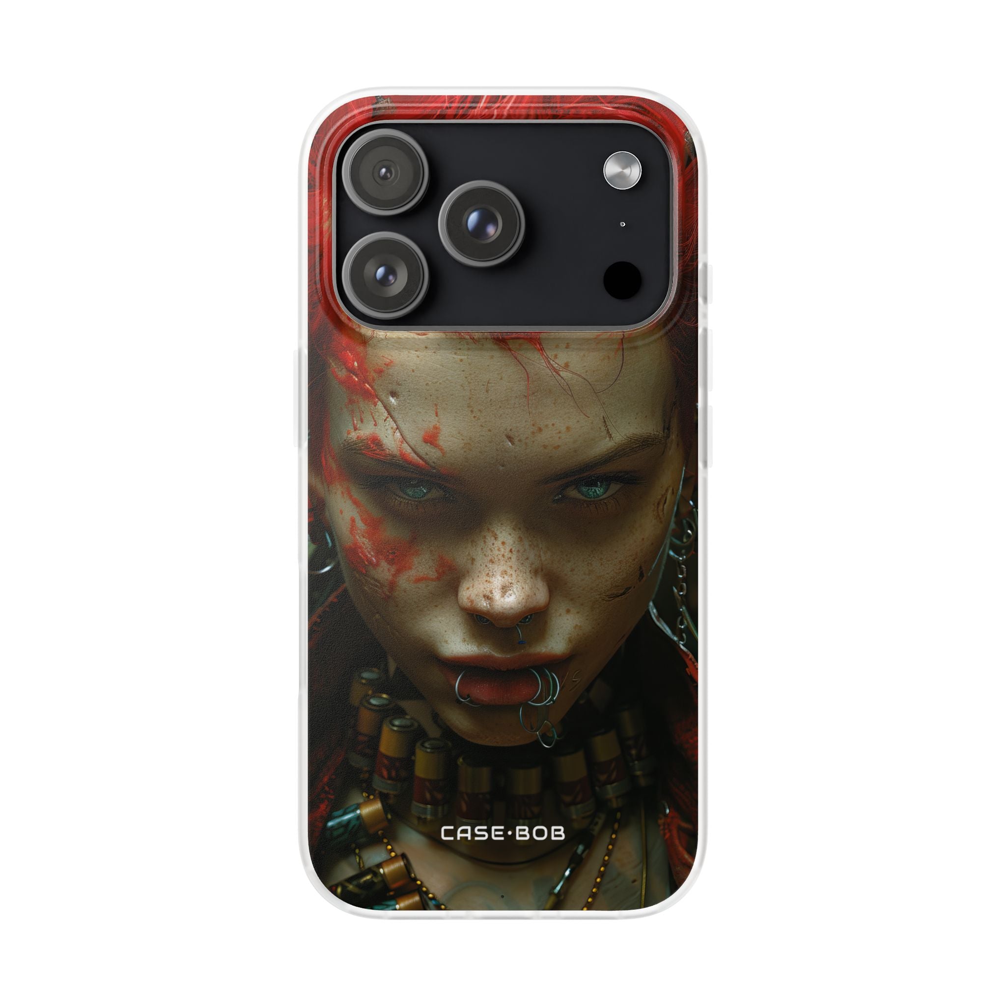 Red Spike Gaze iPhone 17 Pro Case - Soft