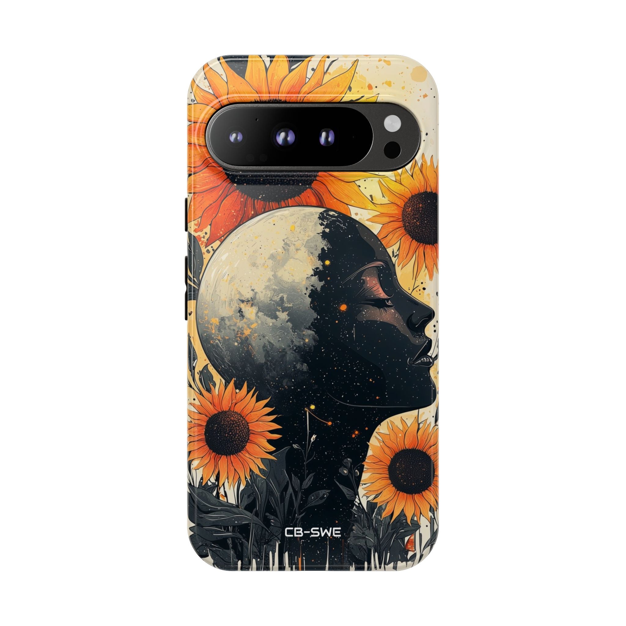 Sunflower Embraces Moon - Google Pixel Case