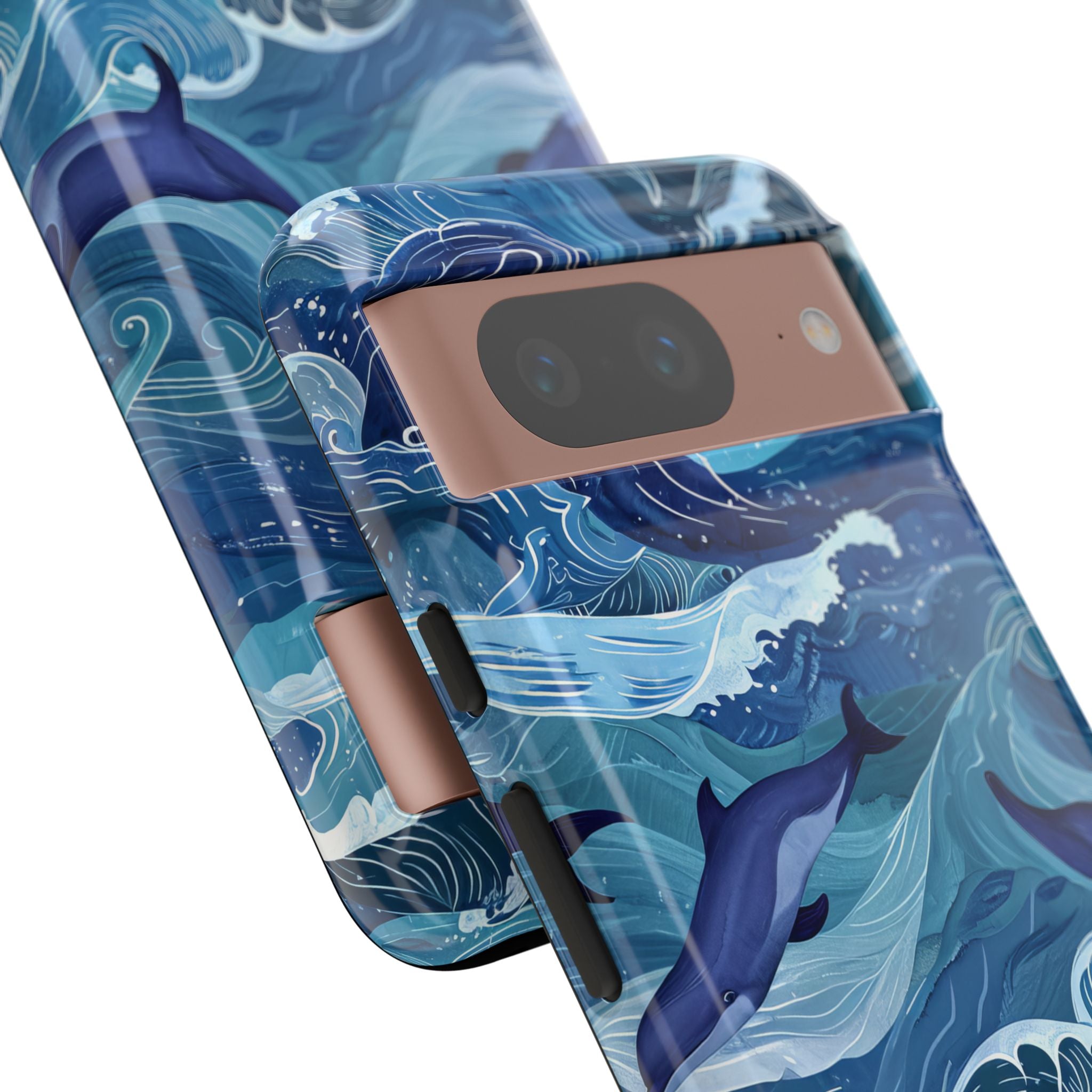 Dolphin Waves Google Pixel 8 Case - Tough
