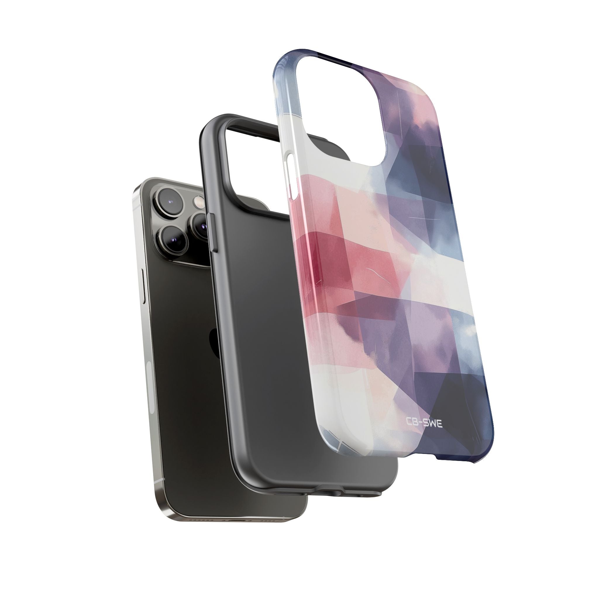 Fluid Shapes Merge - iPhone Case