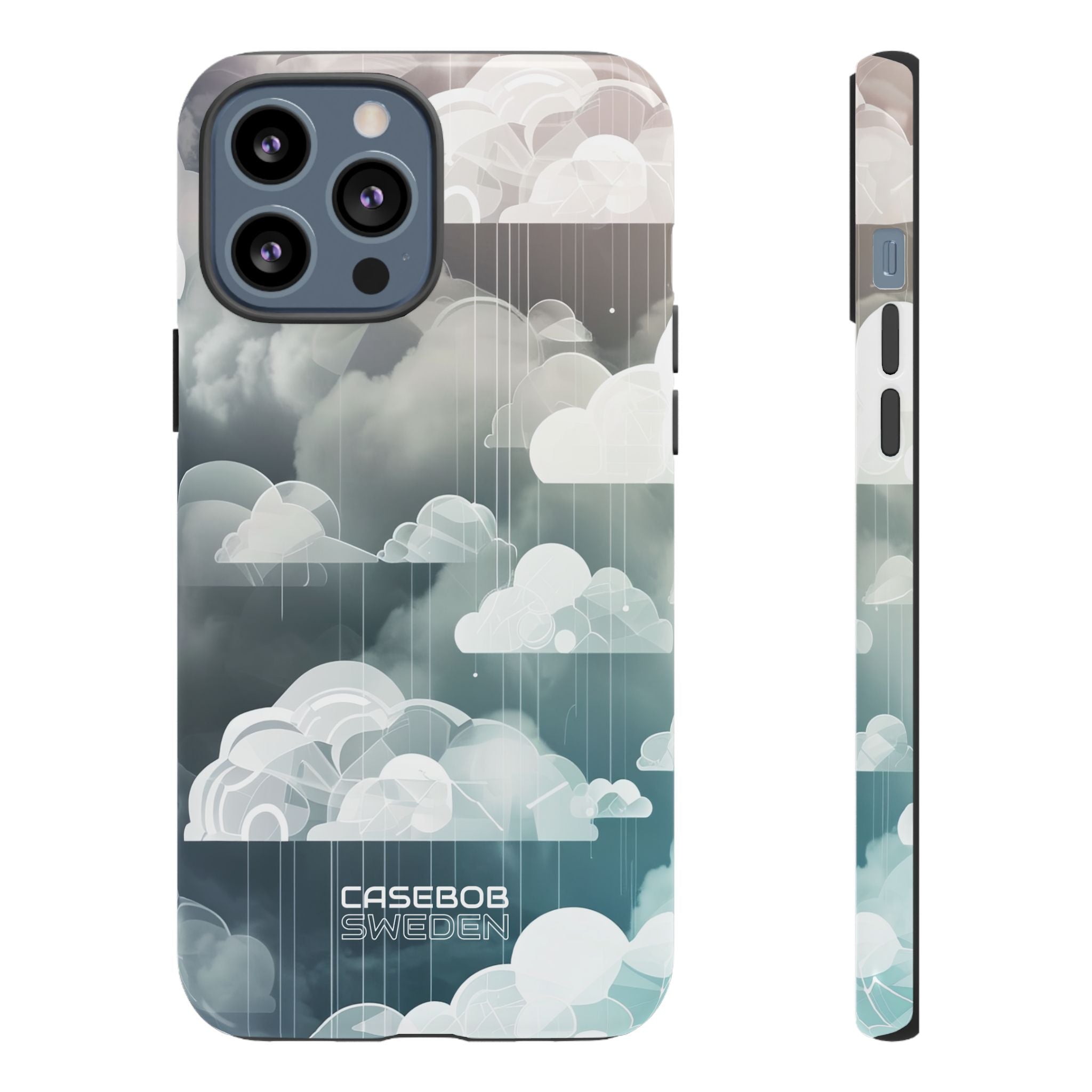 Silver Dream Clouds iPhone 13 - Tough