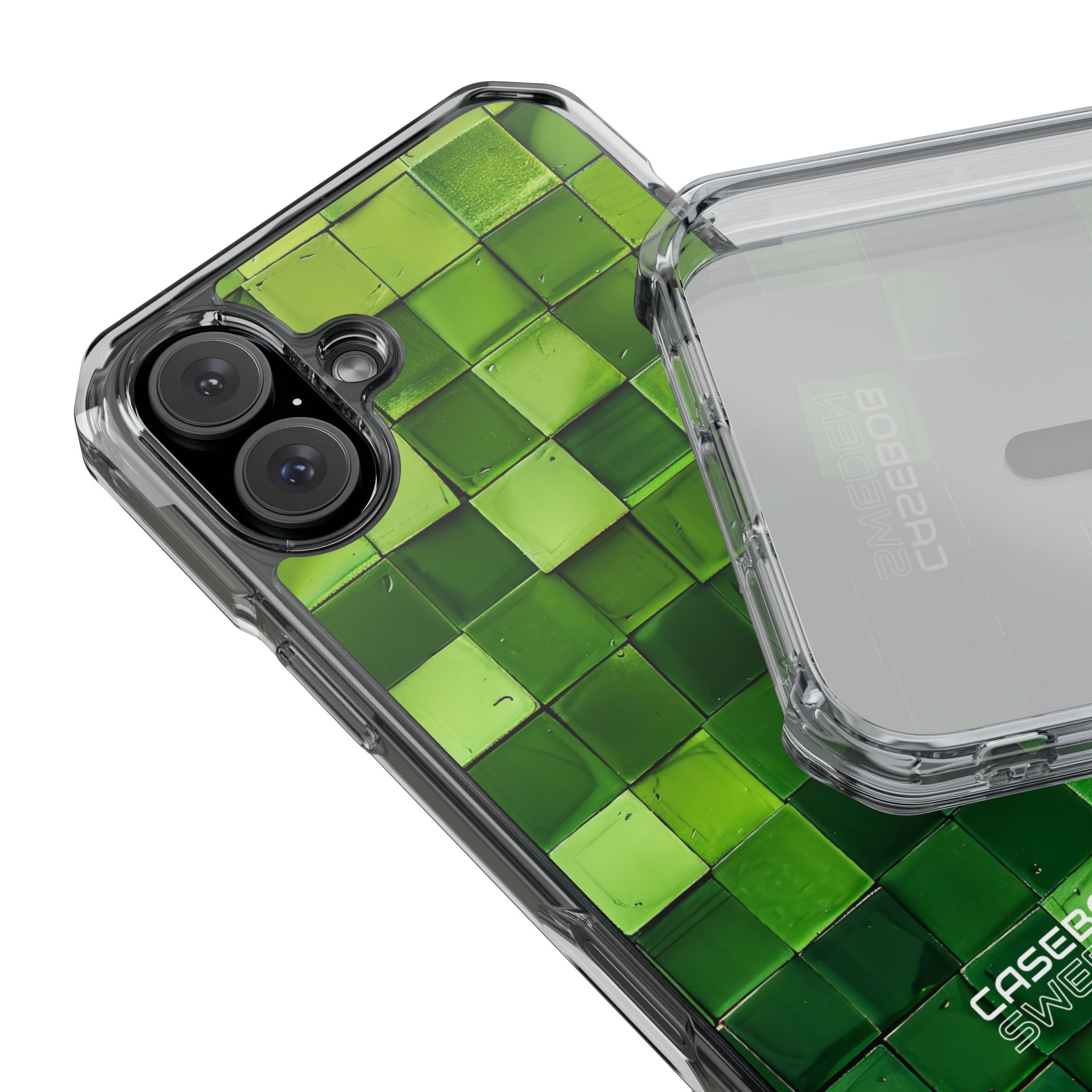 Green Tile Harmony iPhone 16 - Impact Clear+