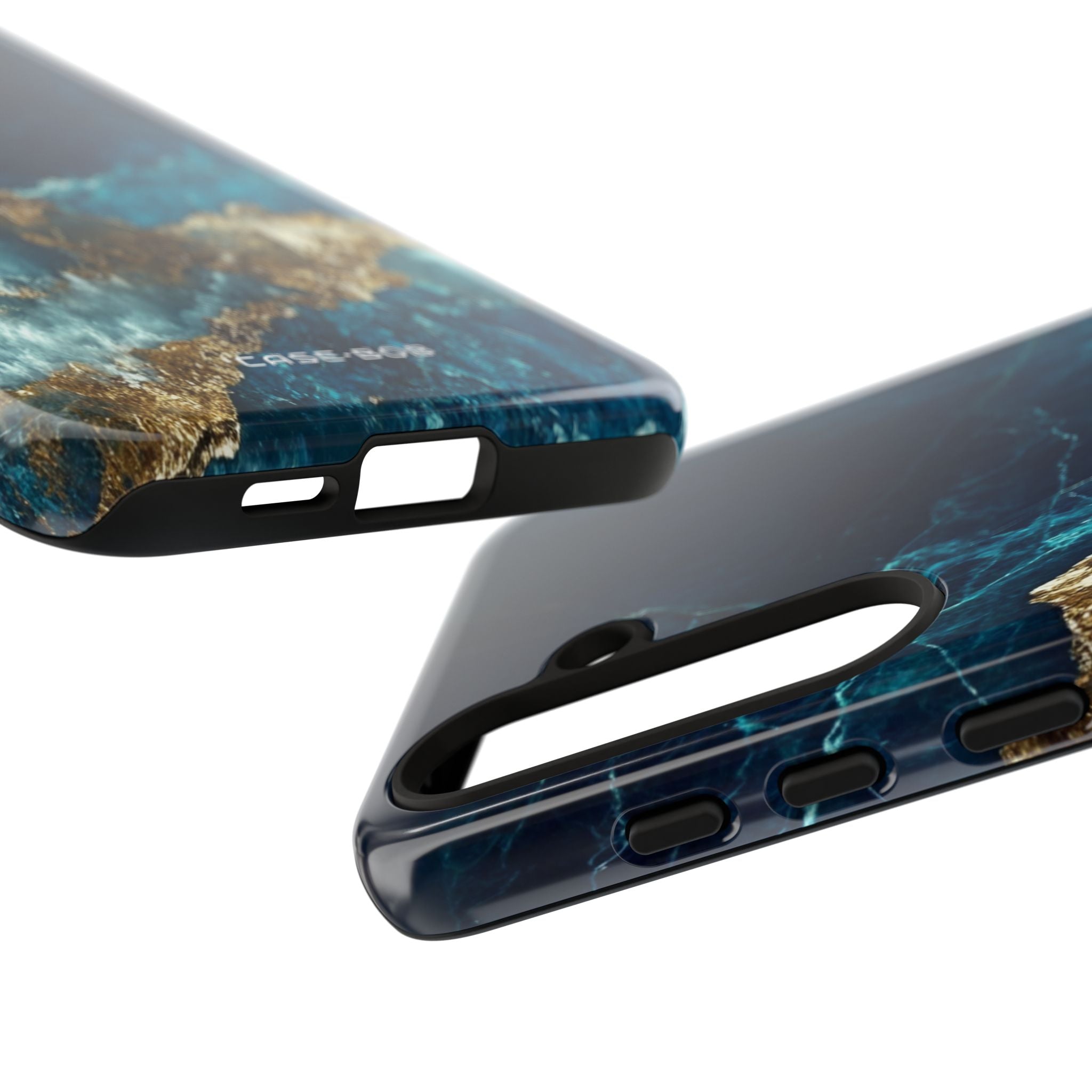 Jagged Gold Split Samsung S24 Plus Case - Tough