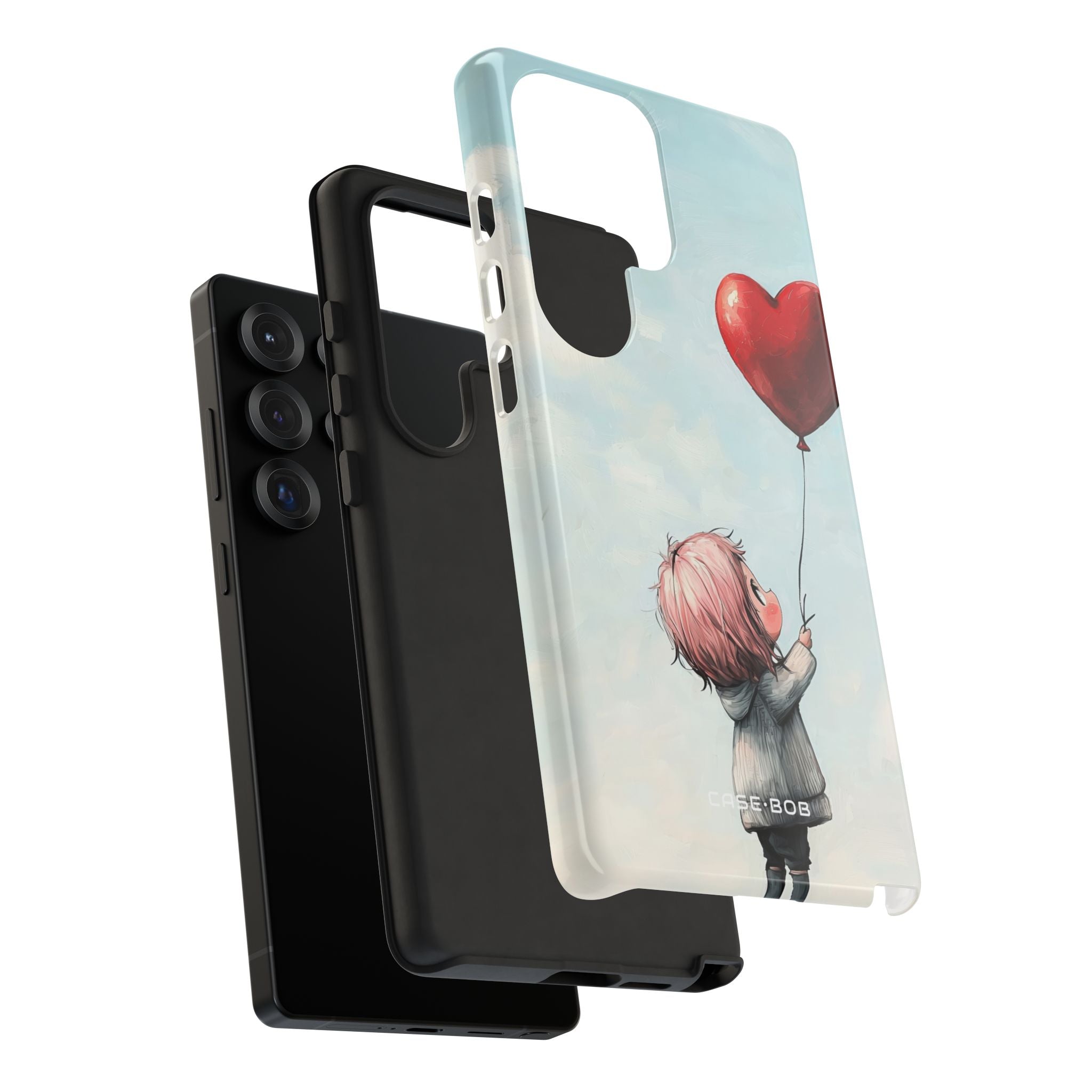 Heart Balloon Glow Samsung S25 Ultra Case - Tough